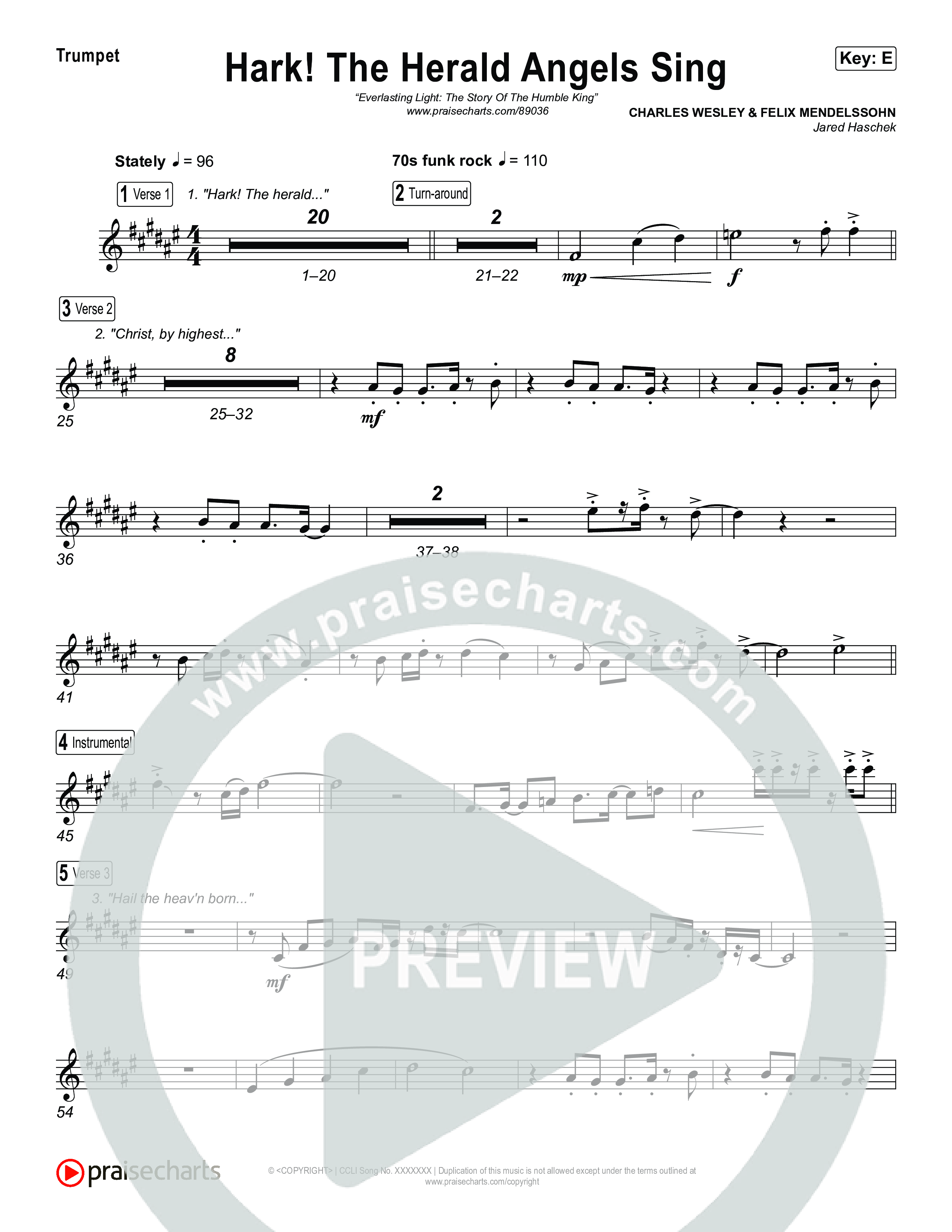 Hark The Herald Angels Sing Trumpet 1,2 (Museum Of The Bible / Arr. Jared Haschek)