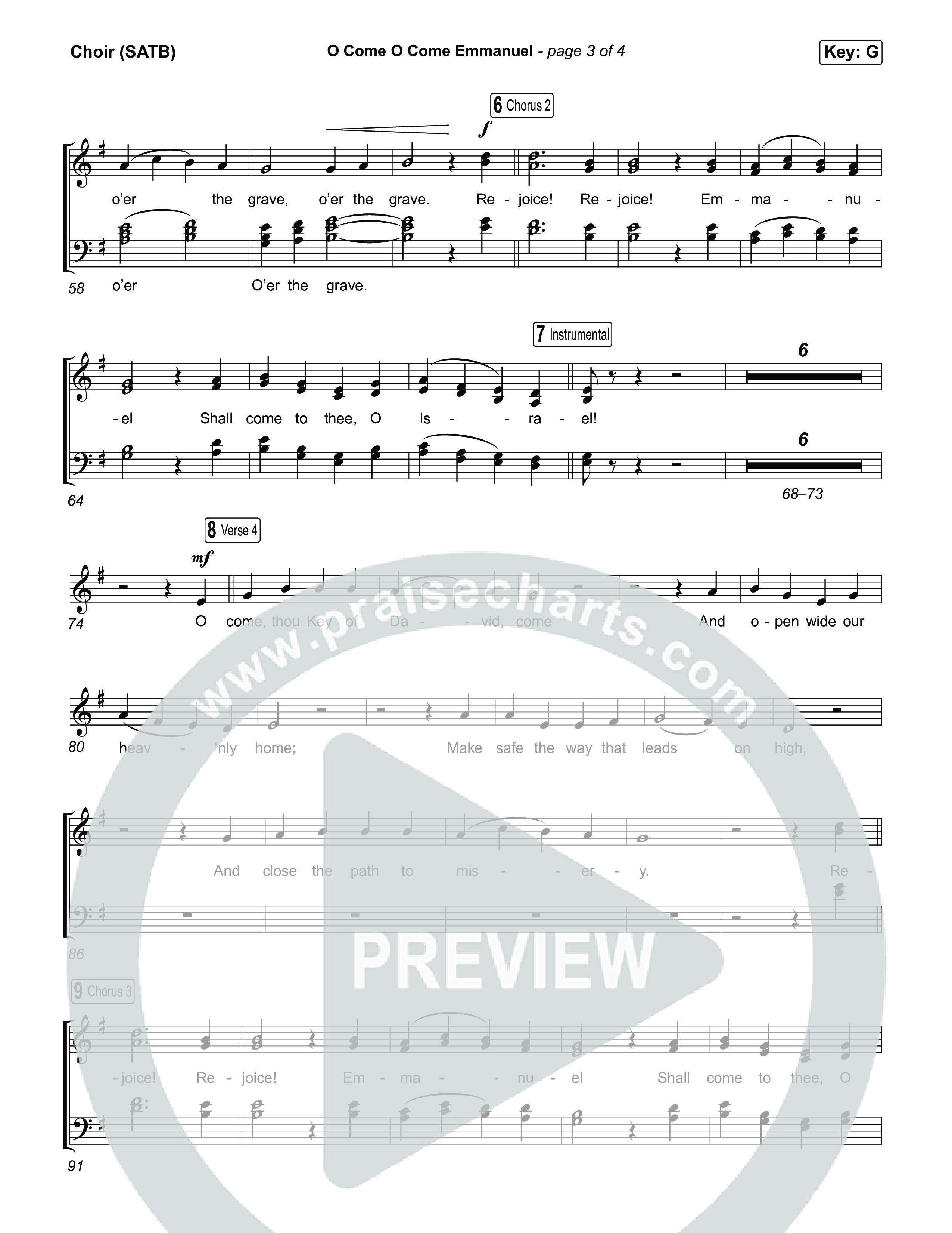 O Come O Come Emmanuel Choir Sheet (SATB) (Museum Of The Bible / Arr. Jared Haschek)