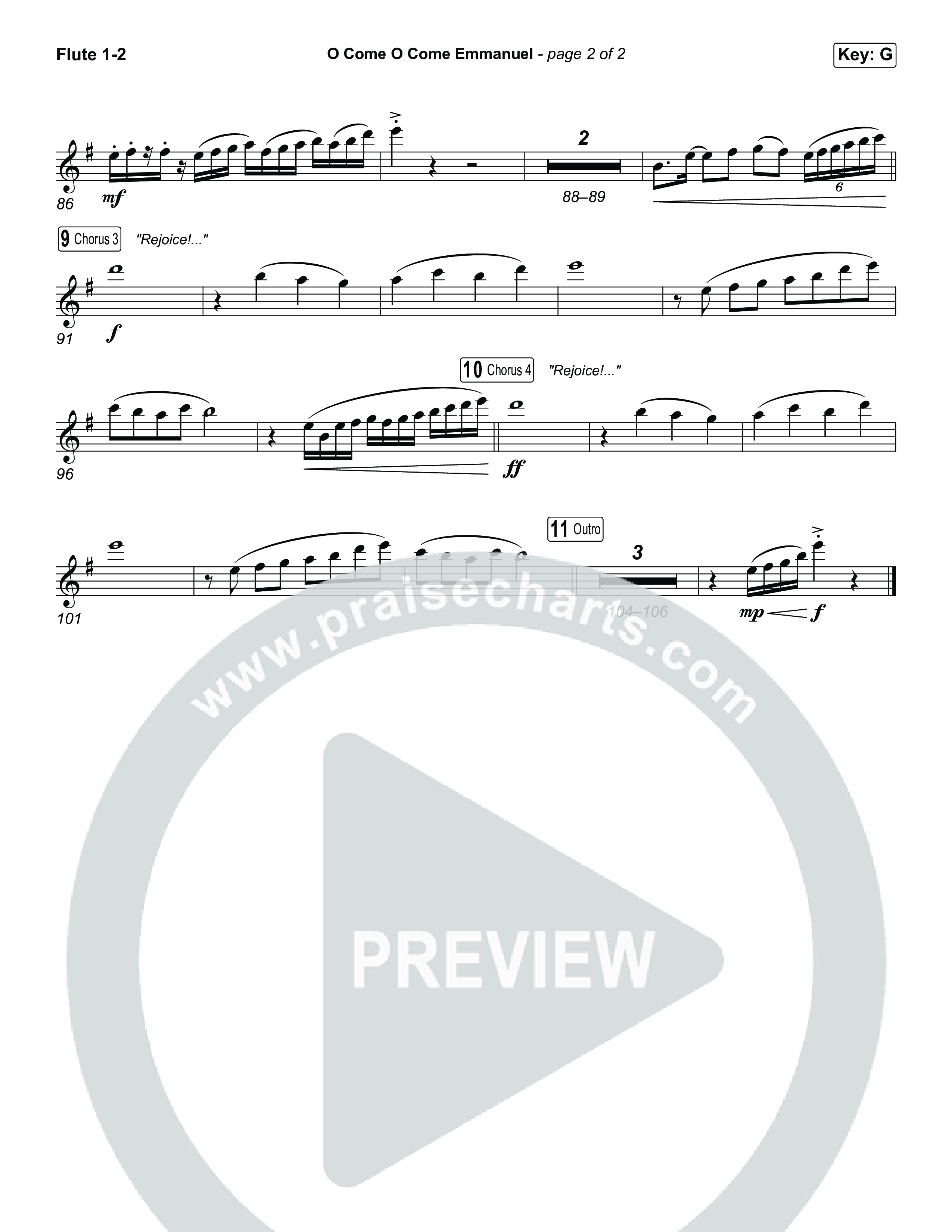 O Come O Come Emmanuel Flute 1,2 (Museum Of The Bible / Arr. Jared Haschek)