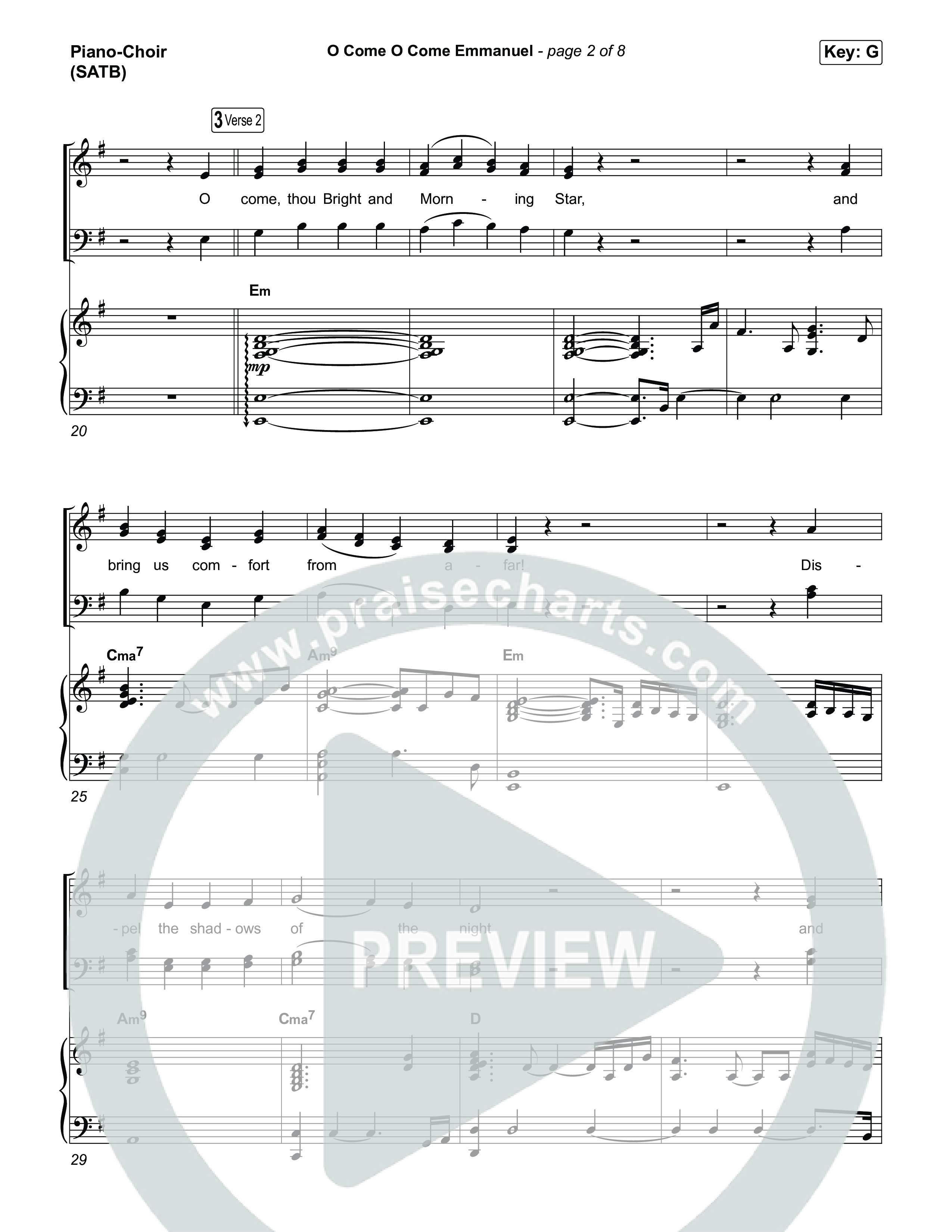 O Come O Come Emmanuel Piano/Vocal (SATB) (Museum Of The Bible / Arr. Jared Haschek)