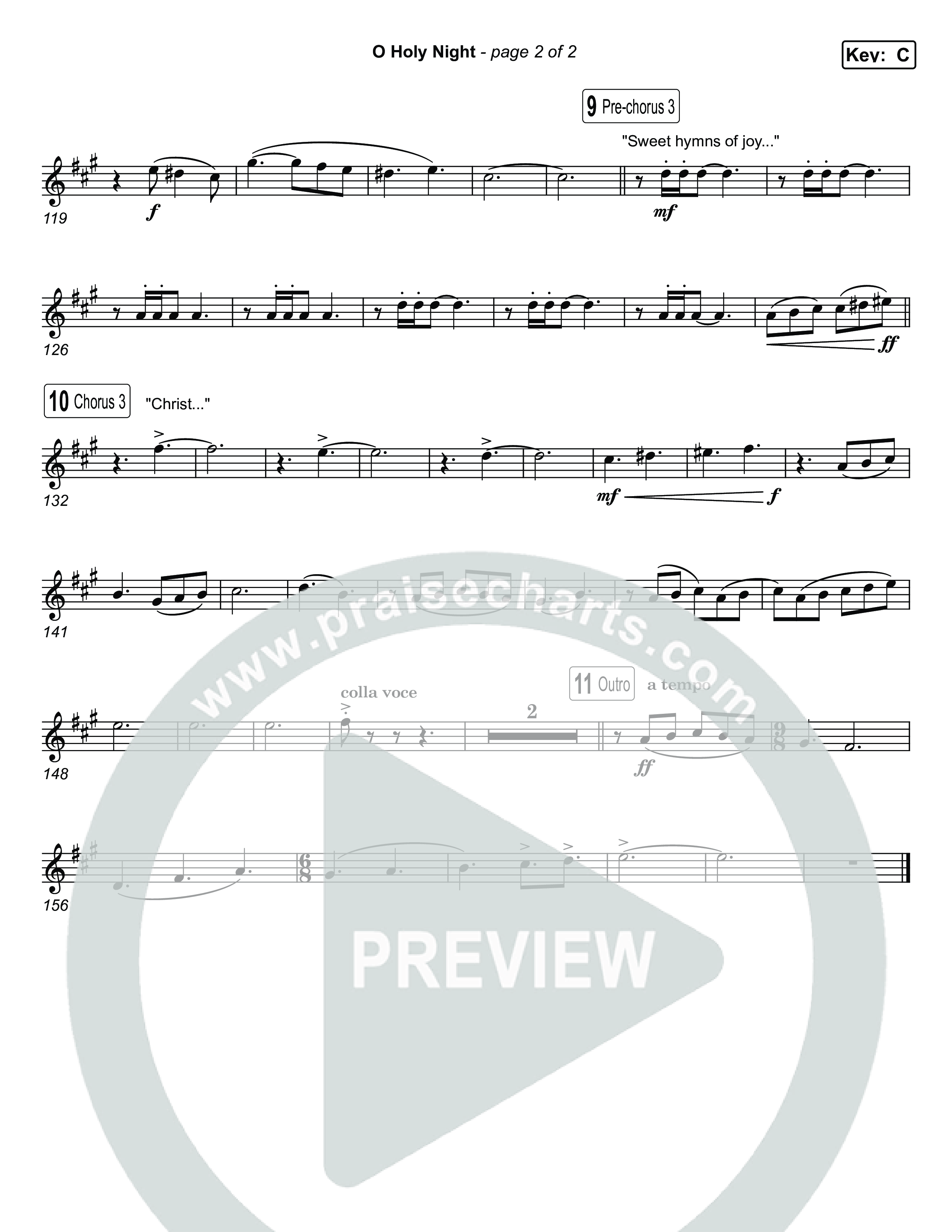 O Holy Night Alto Sax 1,2 (Museum Of The Bible / Arr. Jared Haschek)