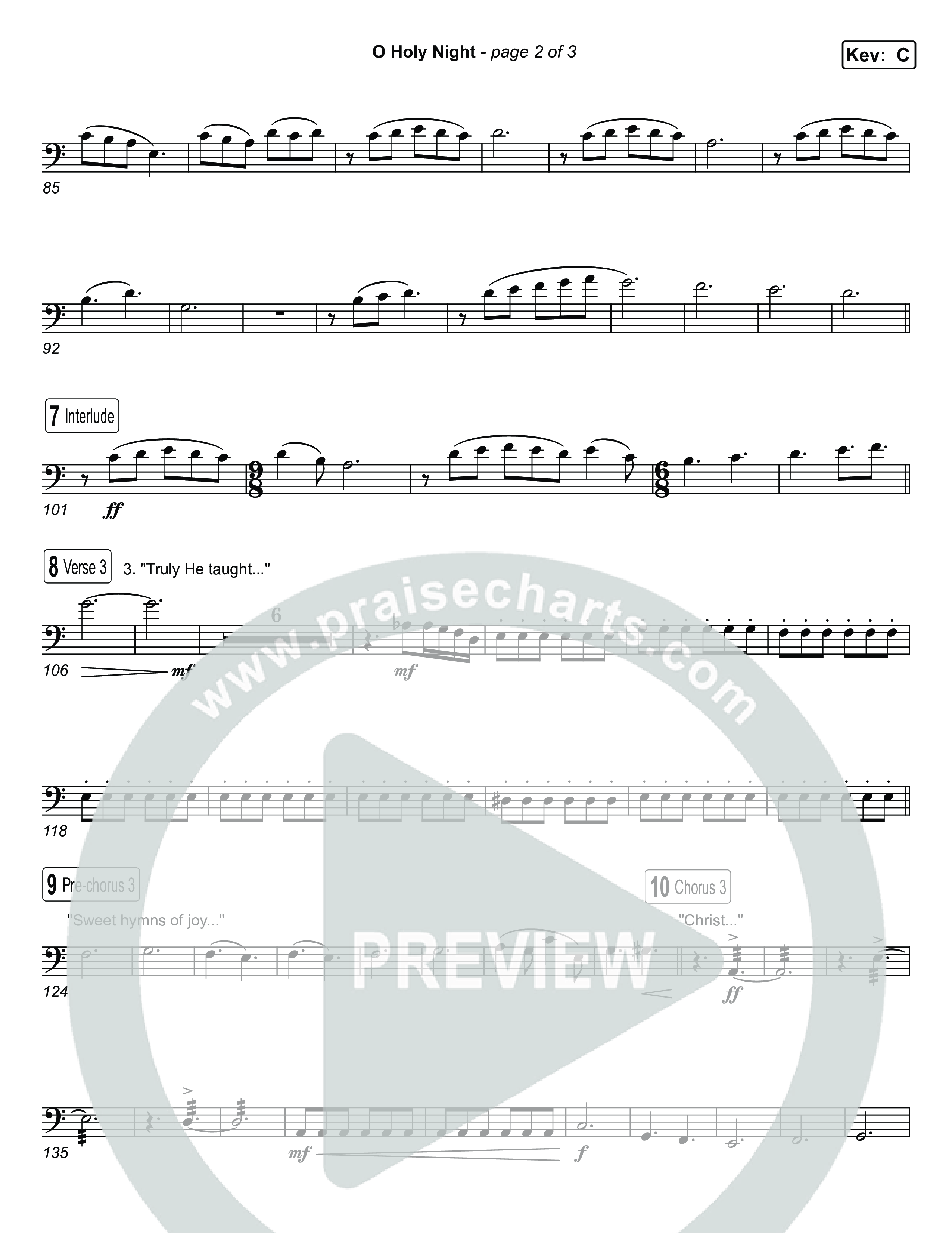 O Holy Night Cello (Museum Of The Bible / Arr. Jared Haschek)