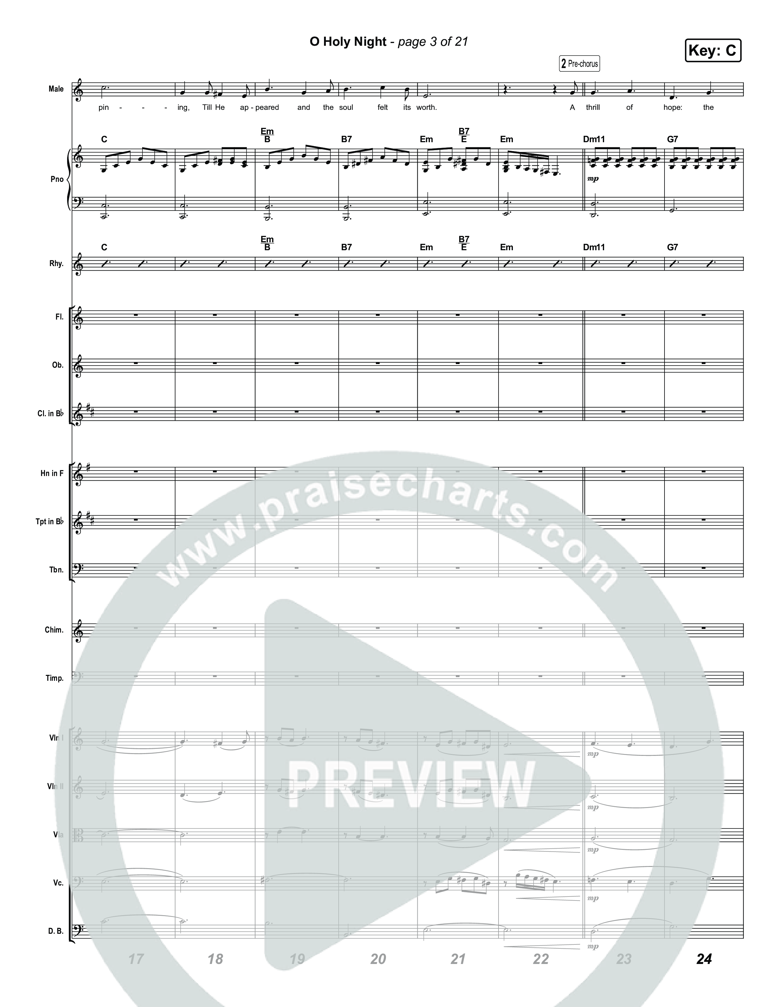 O Holy Night Orchestration (Museum Of The Bible / Arr. Jared Haschek)