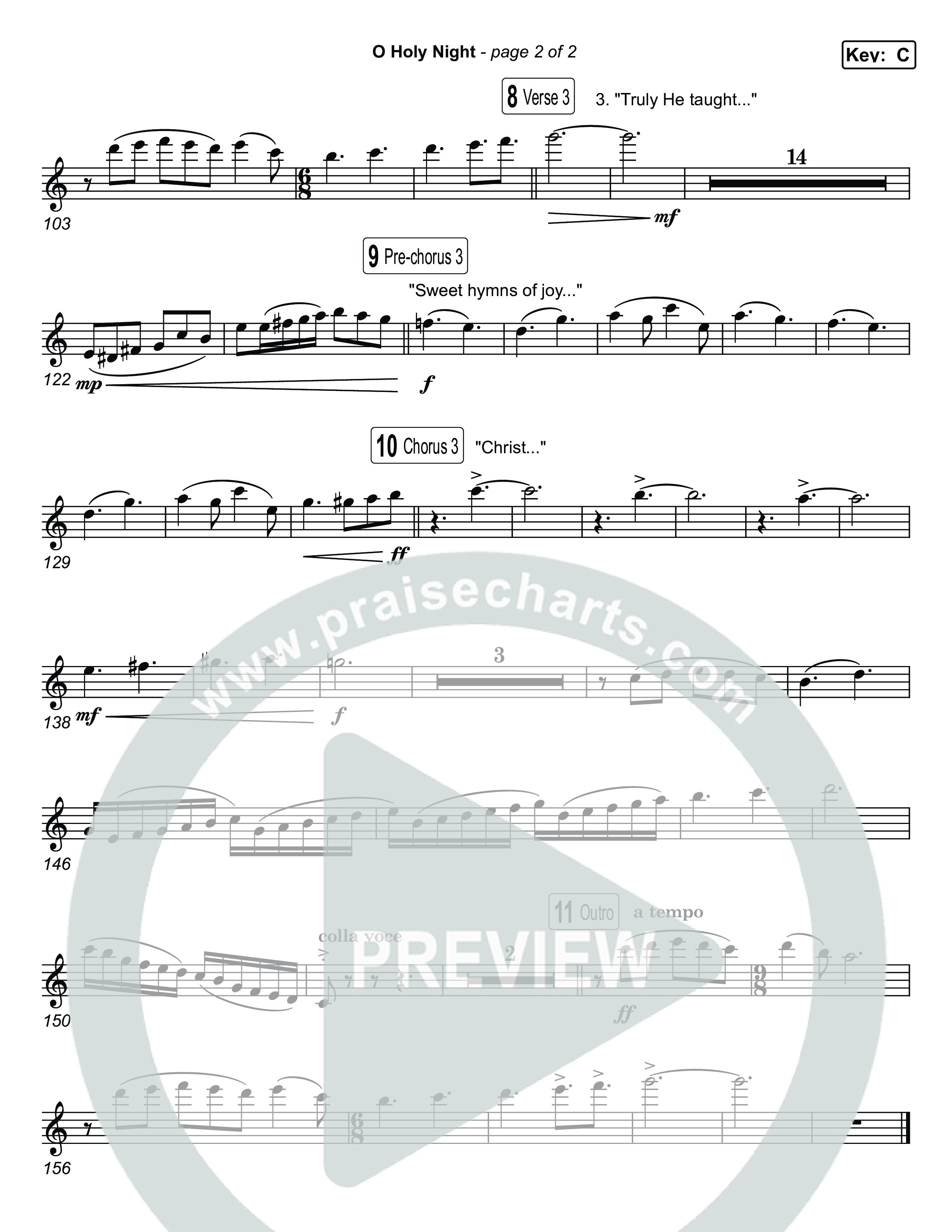 O Holy Night Flute 1,2 (Museum Of The Bible / Arr. Jared Haschek)