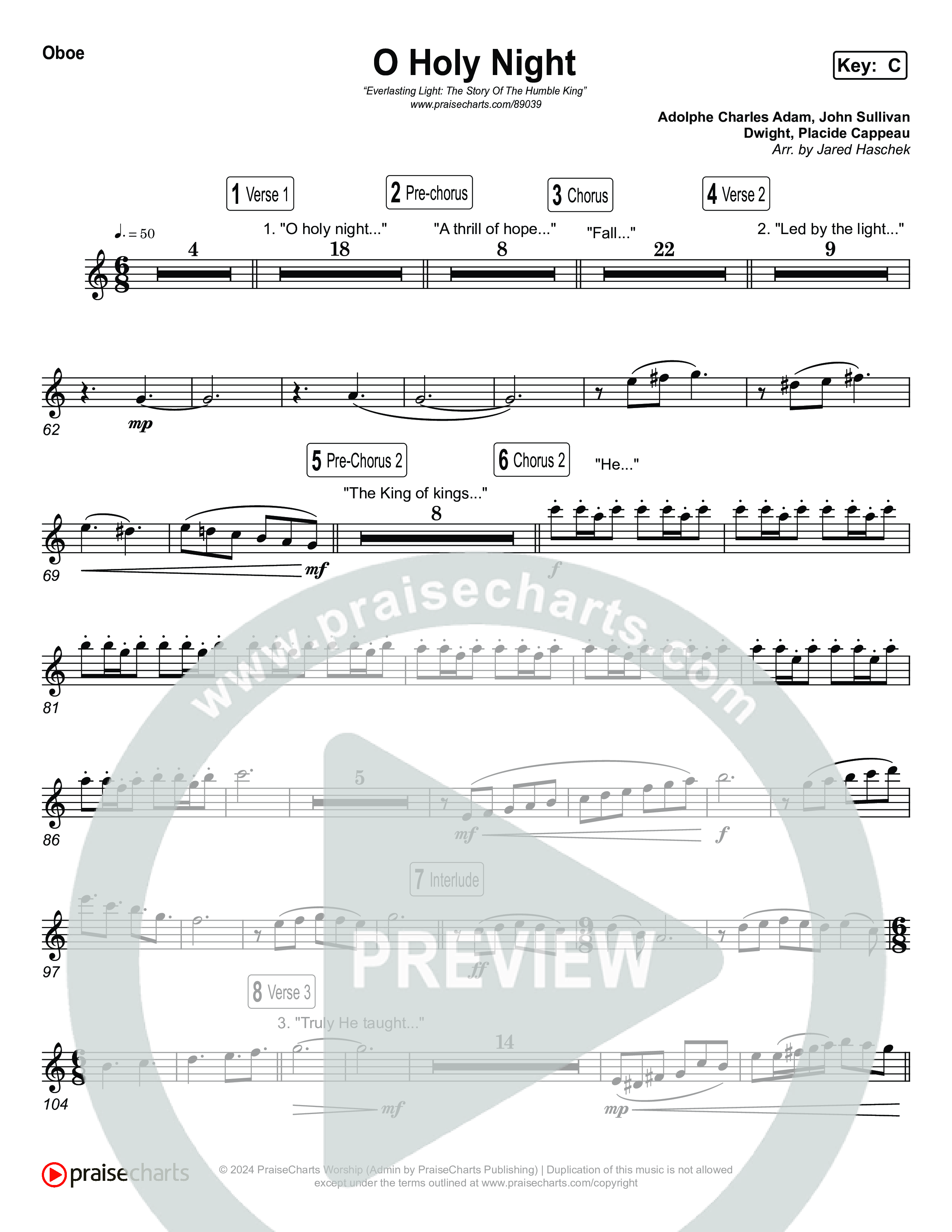 O Holy Night Wind Pack (Museum Of The Bible / Arr. Jared Haschek)