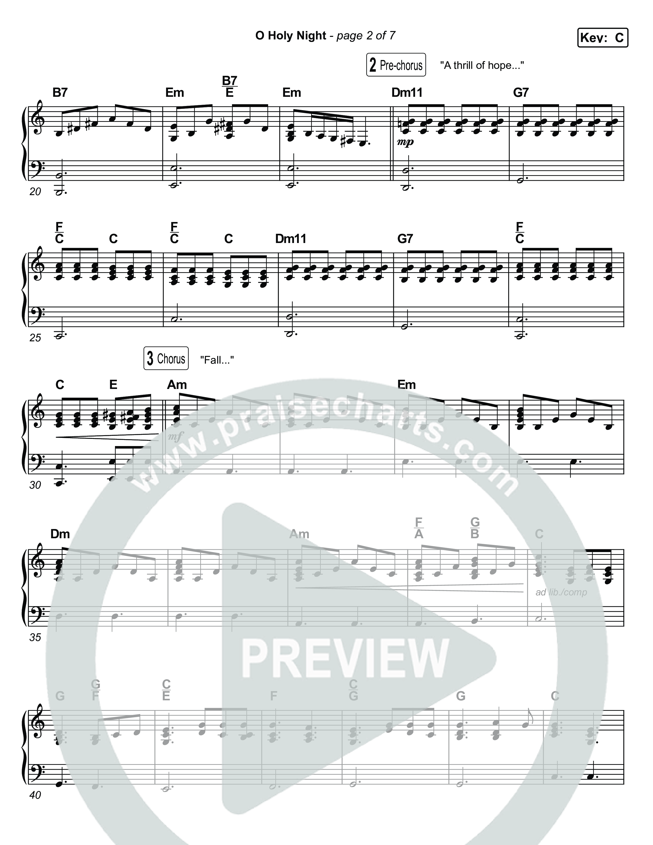 O Holy Night Piano Sheet (Museum Of The Bible / Arr. Jared Haschek)