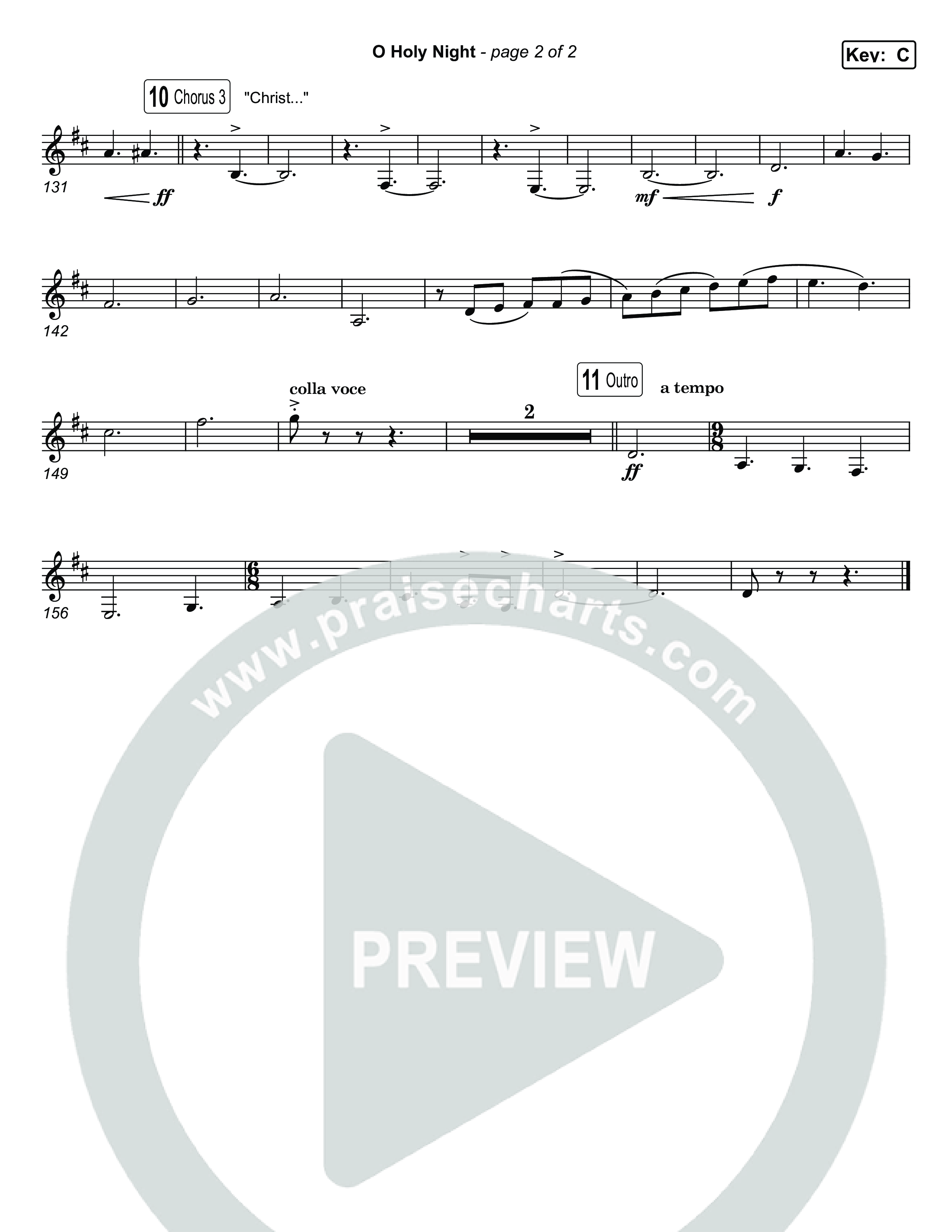 O Holy Night Tenor Sax 1,2 (Museum Of The Bible / Arr. Jared Haschek)