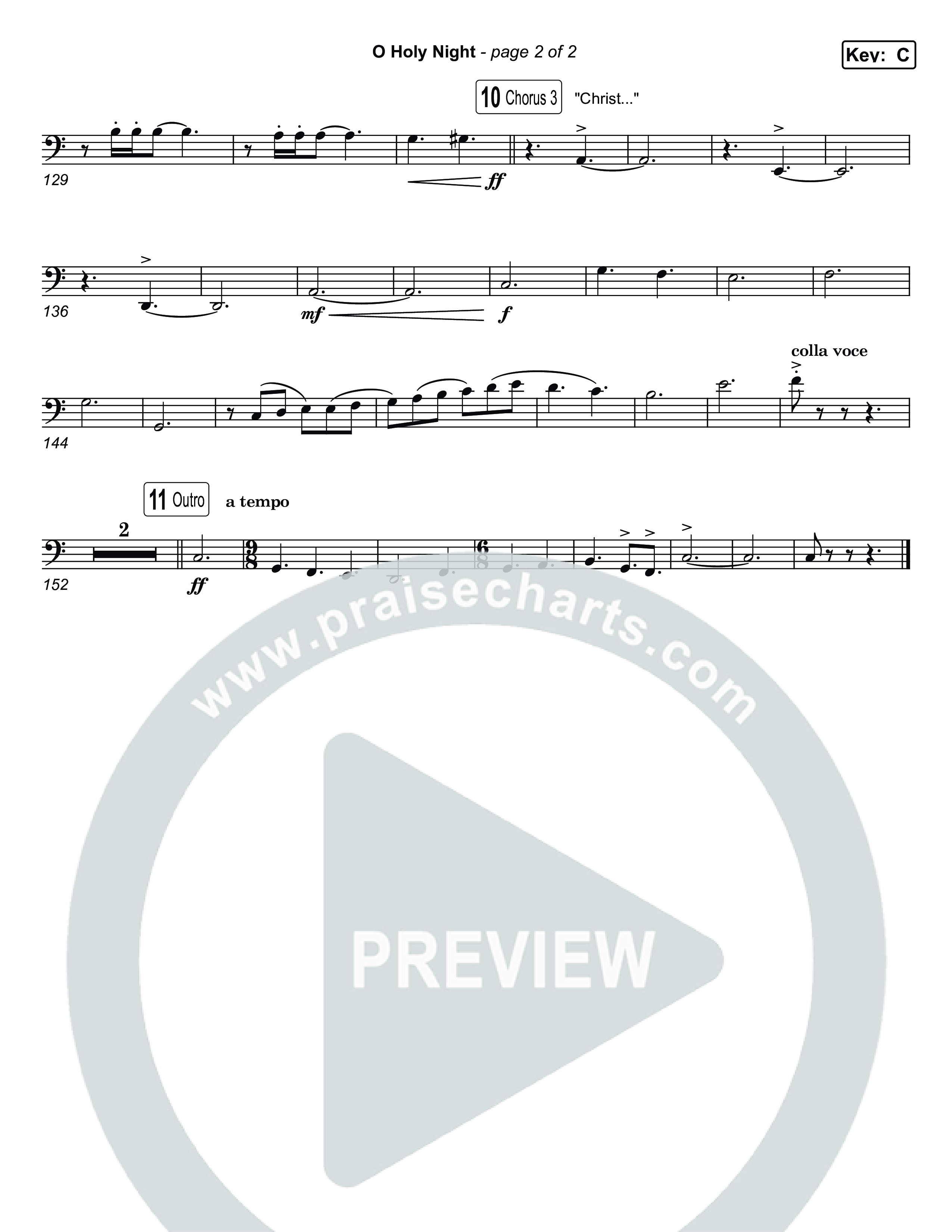 O Holy Night Trombone 1,2 (Museum Of The Bible / Arr. Jared Haschek)