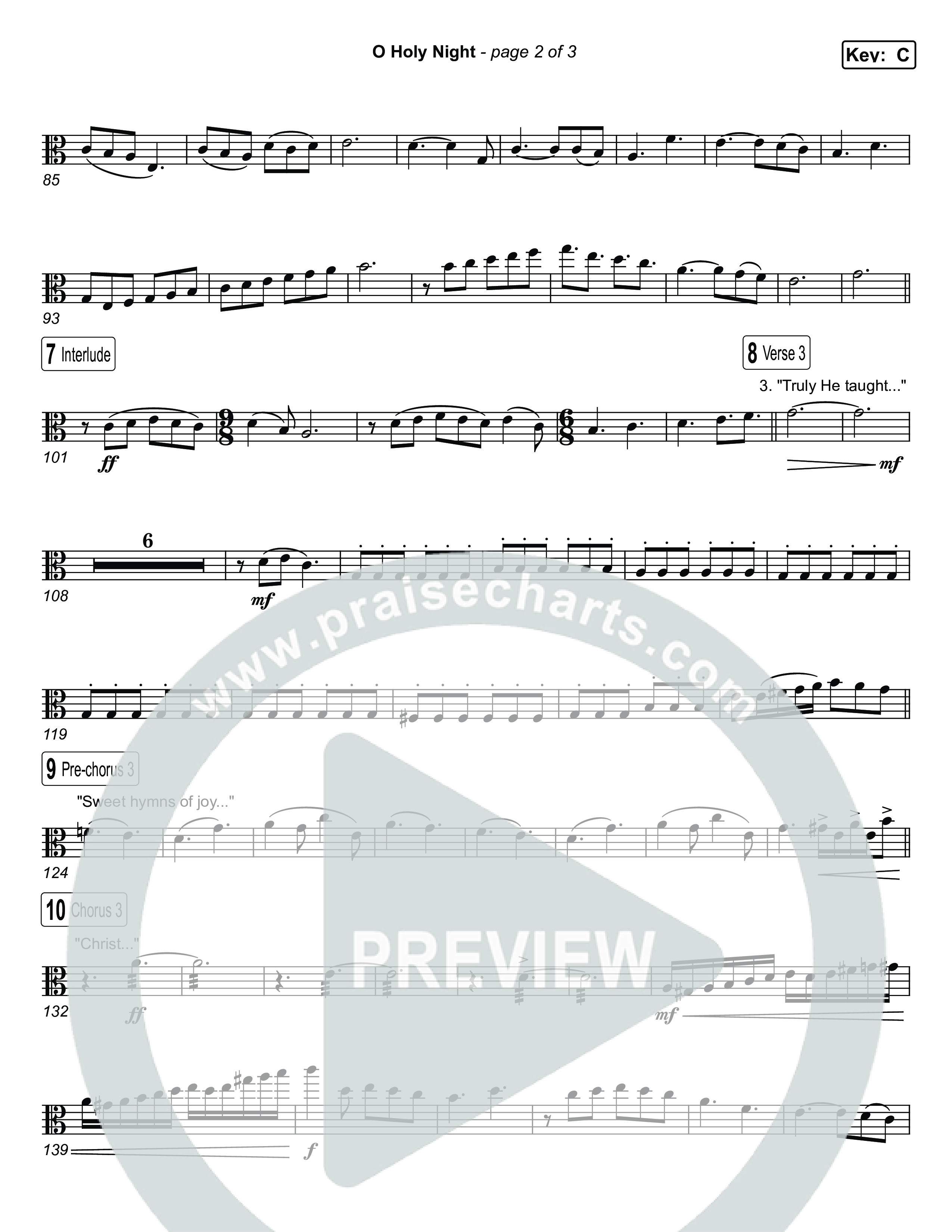 O Holy Night Viola (Museum Of The Bible / Arr. Jared Haschek)