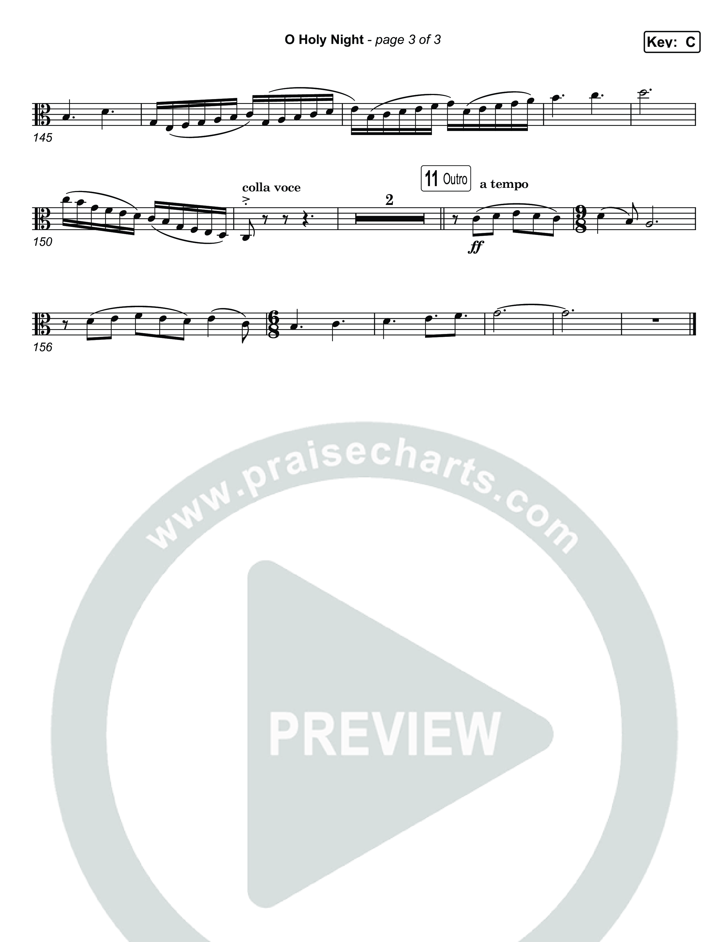 O Holy Night Viola (Museum Of The Bible / Arr. Jared Haschek)