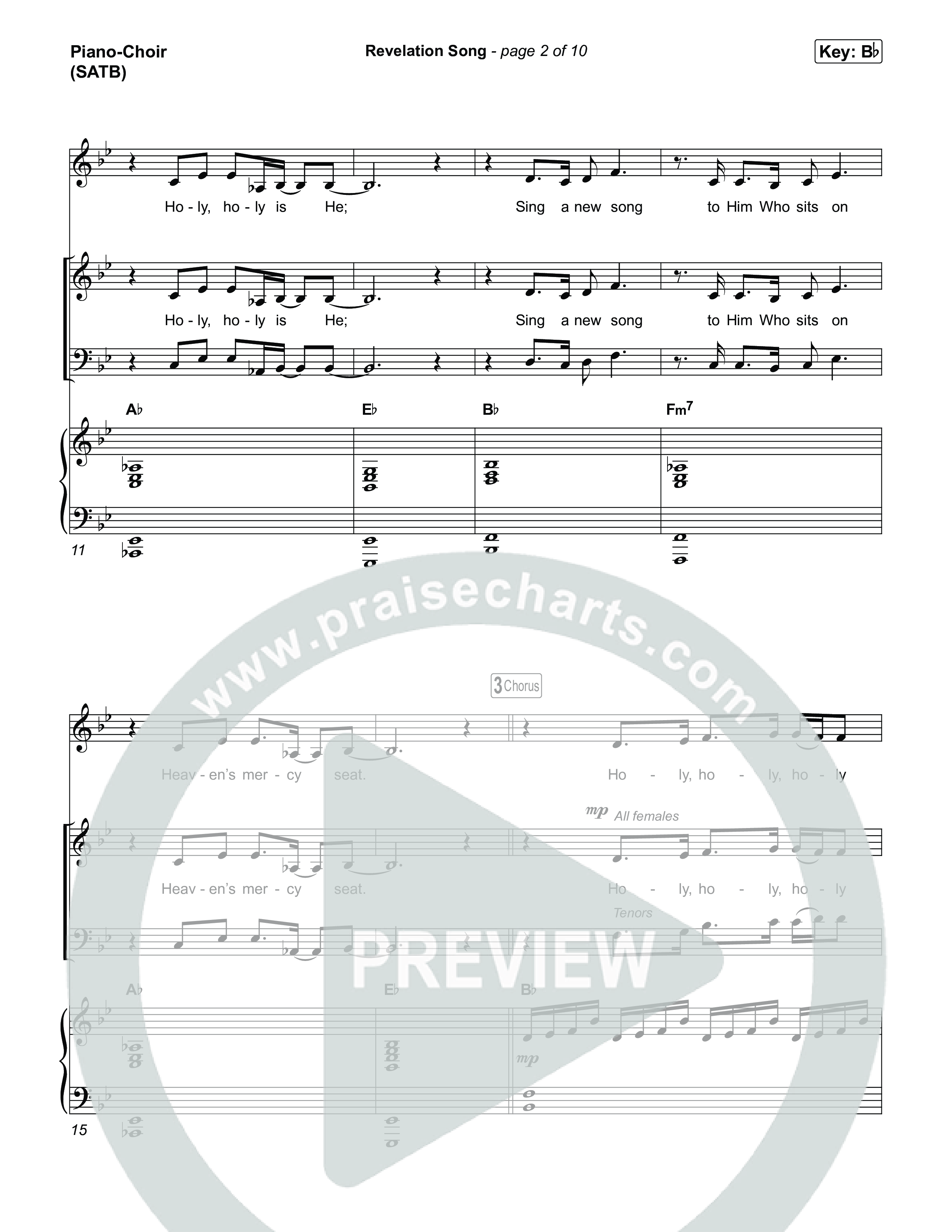 Revelation Song Piano/Vocal Pack (Arr. Jared Haschek / Museum Of The Bible)