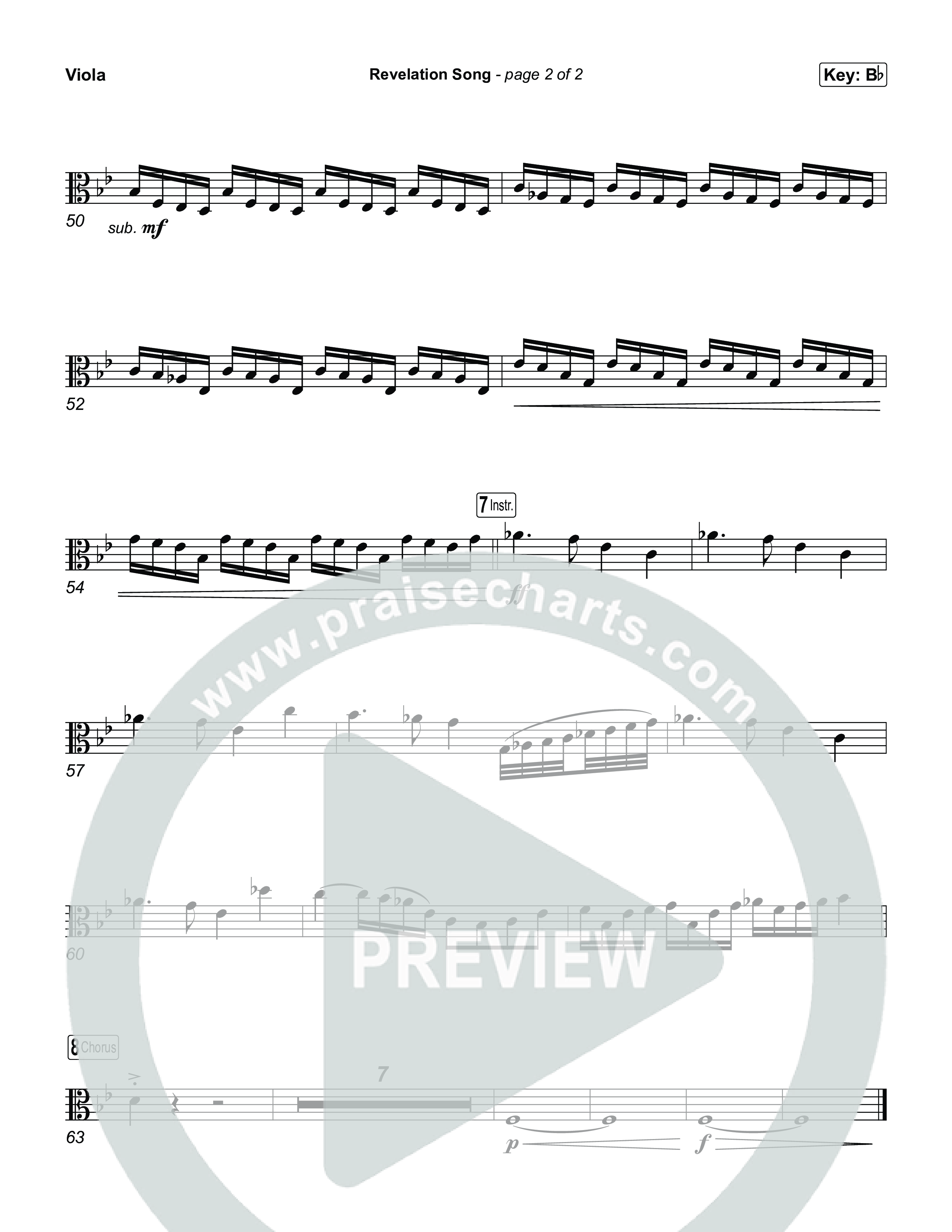 Revelation Song Viola (Arr. Jared Haschek / Museum Of The Bible)