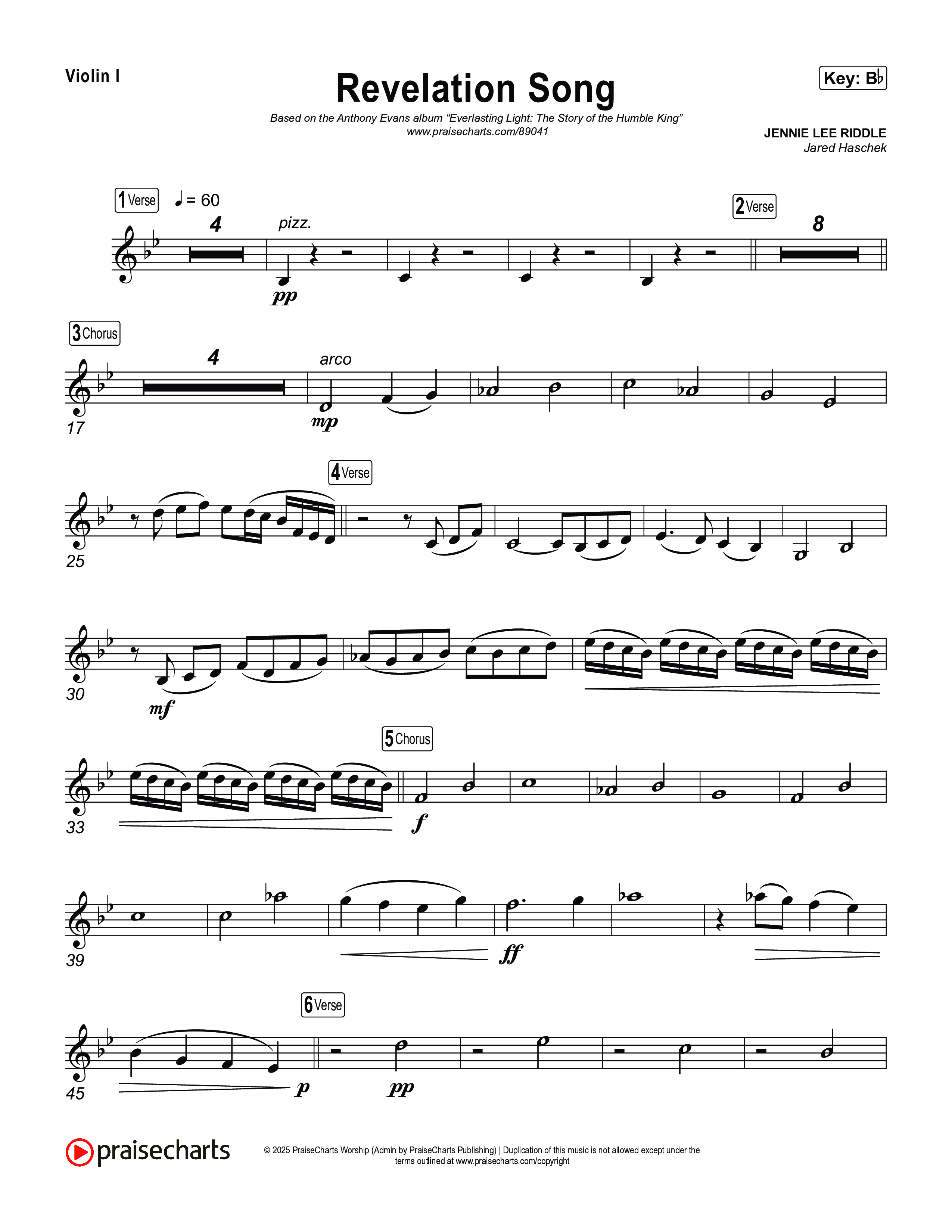 Revelation Song String Pack (Arr. Jared Haschek / Museum Of The Bible)