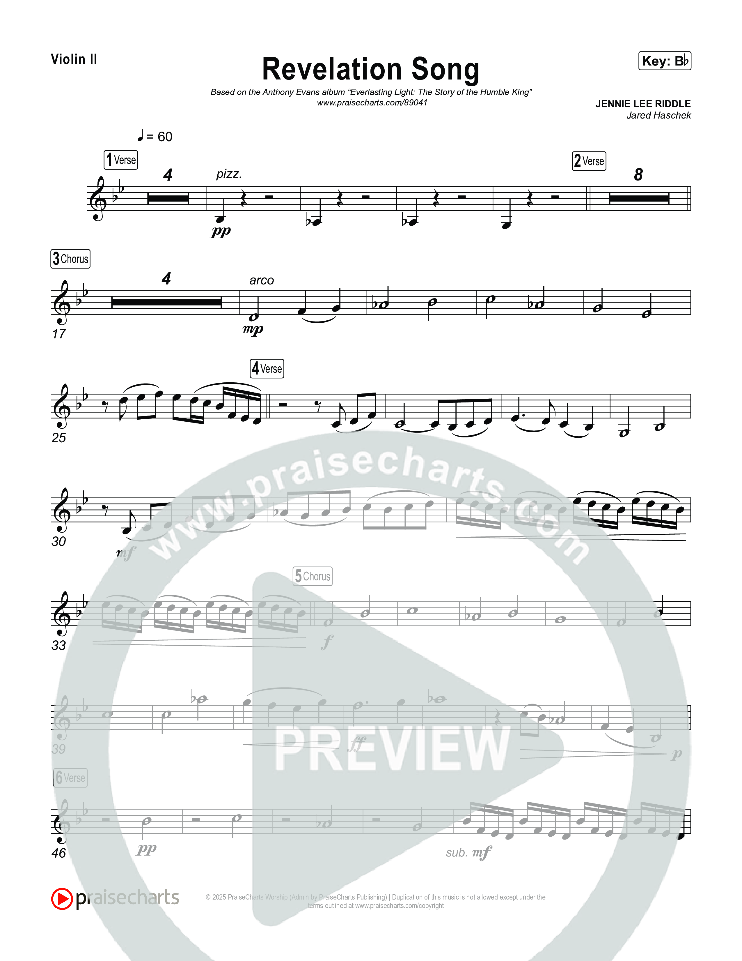 Revelation Song String Pack (Arr. Jared Haschek / Museum Of The Bible)