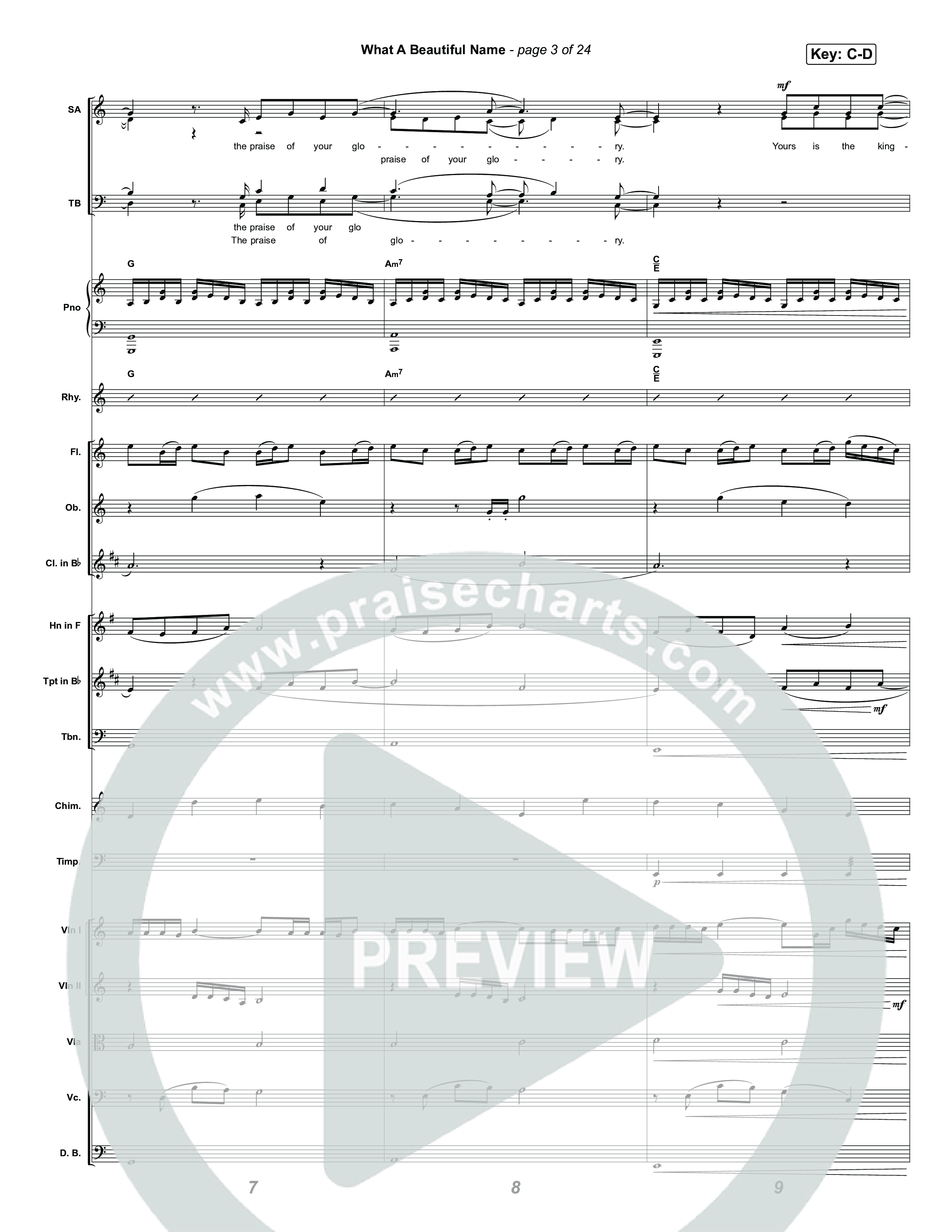 What A Beautiful Name Orchestration (Museum Of The Bible / Arr. Jared Haschek)