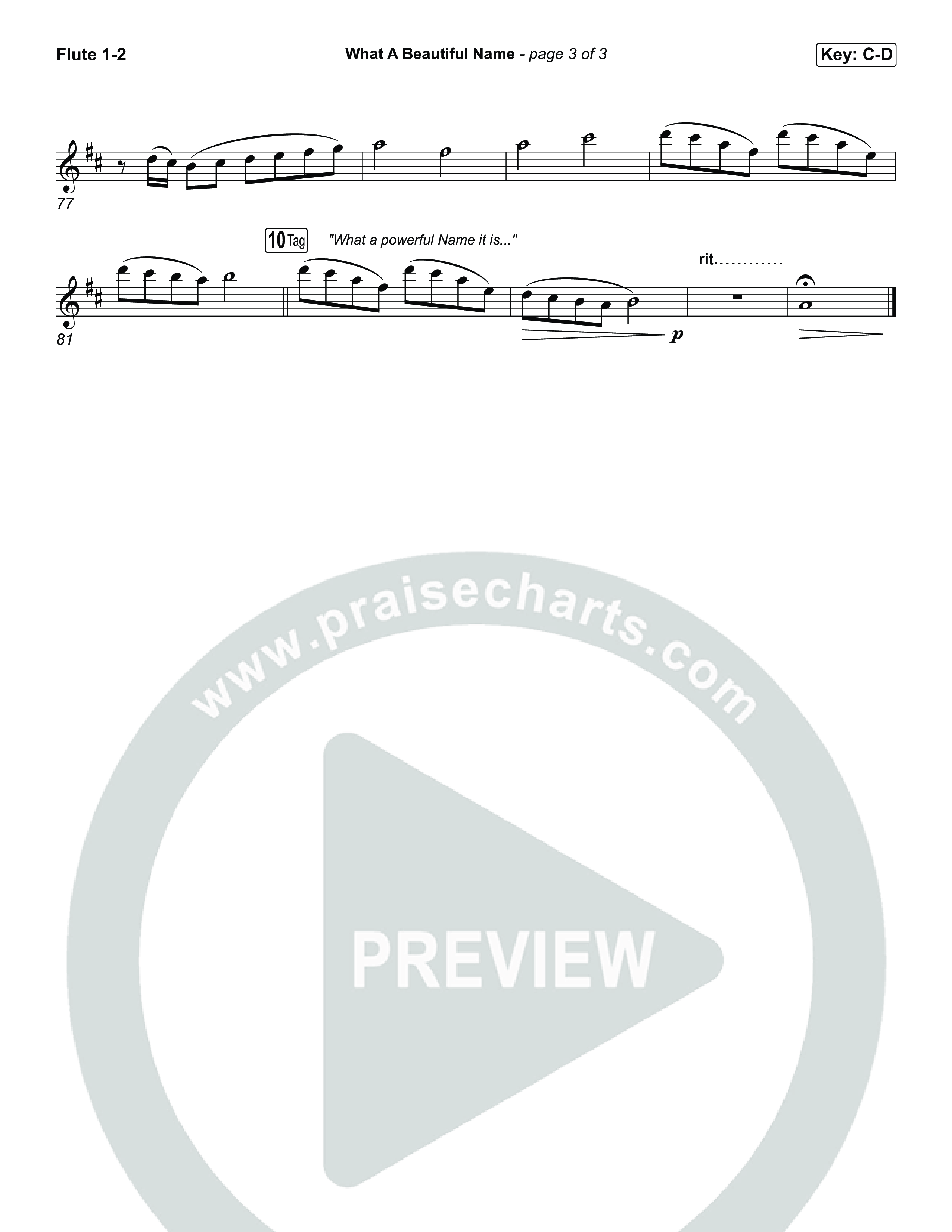 What A Beautiful Name Wind Pack (Museum Of The Bible / Arr. Jared Haschek)