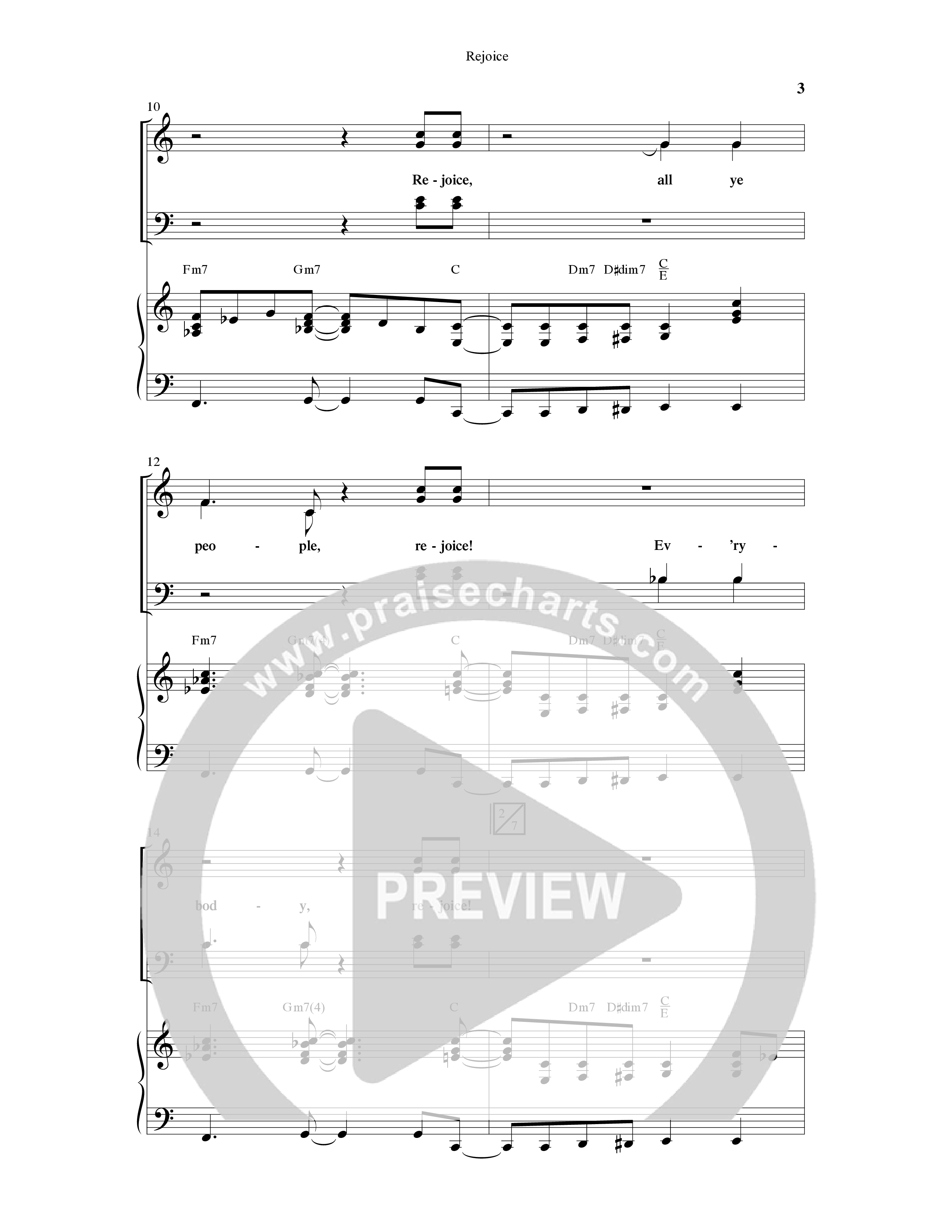Rejoice (Choral Anthem SATB) Anthem (SATB/Piano) (Word Music Choral / Arr. Lari Goss)