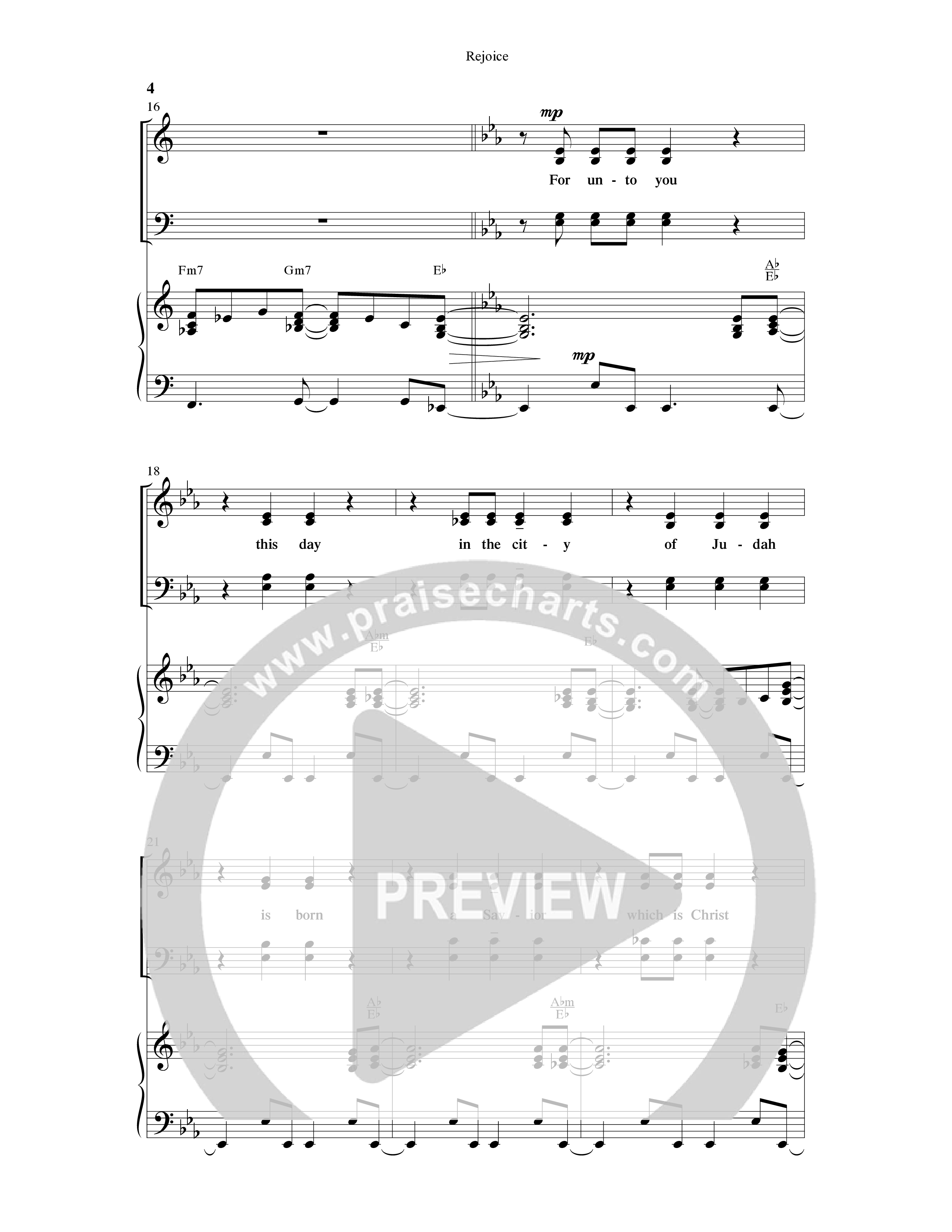Rejoice (Choral Anthem SATB) Anthem (SATB/Piano) (Word Music Choral / Arr. Lari Goss)