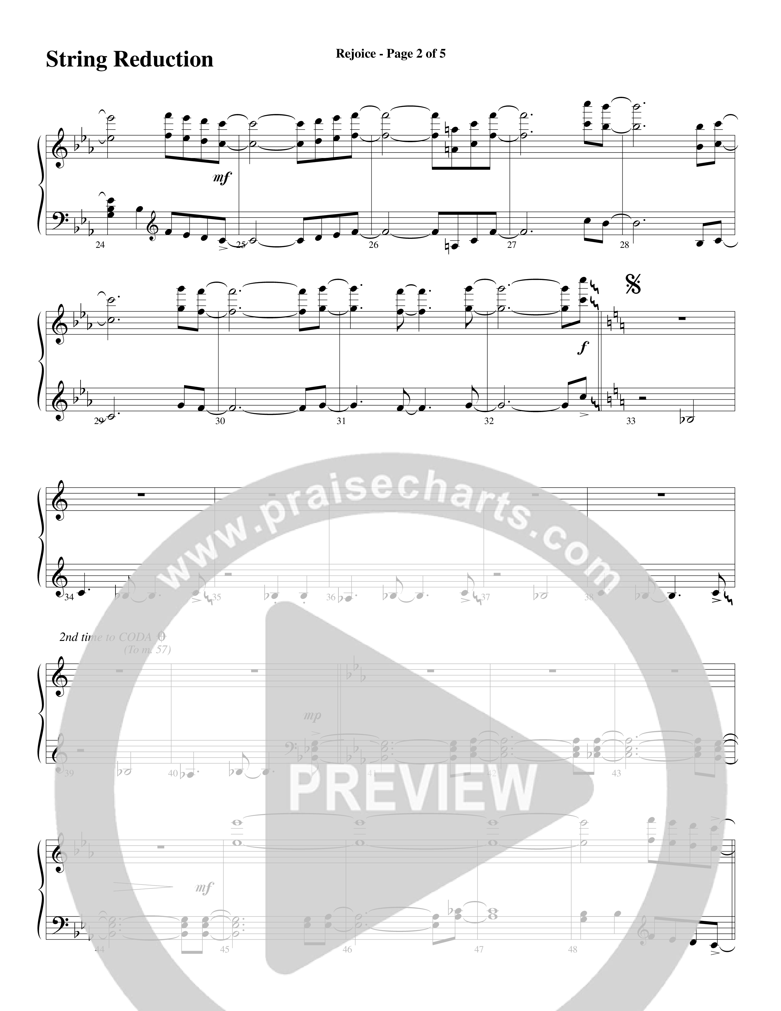 Rejoice (Choral Anthem SATB) String Reduction (Word Music Choral / Arr. Lari Goss)