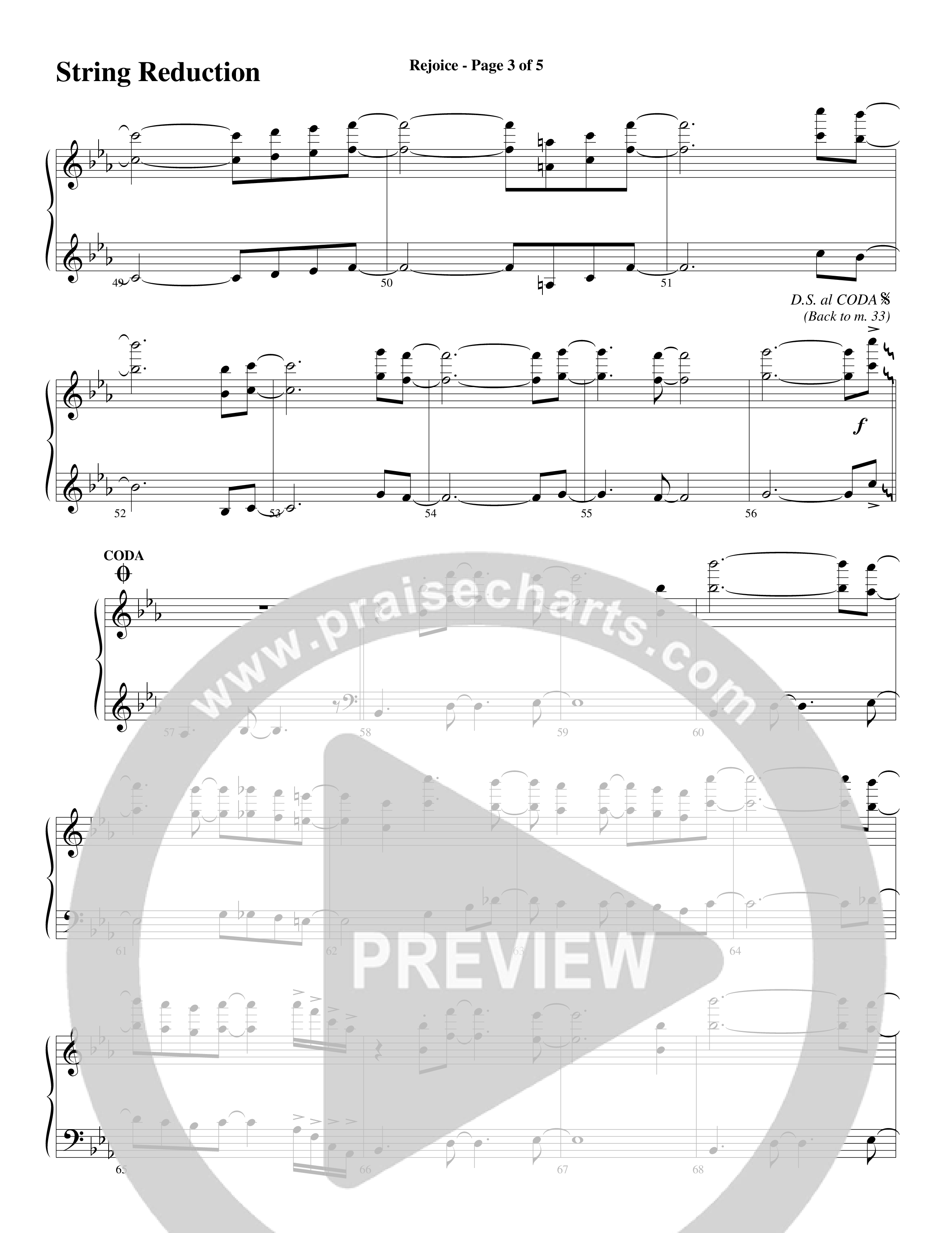 Rejoice (Choral Anthem SATB) String Reduction (Word Music Choral / Arr. Lari Goss)