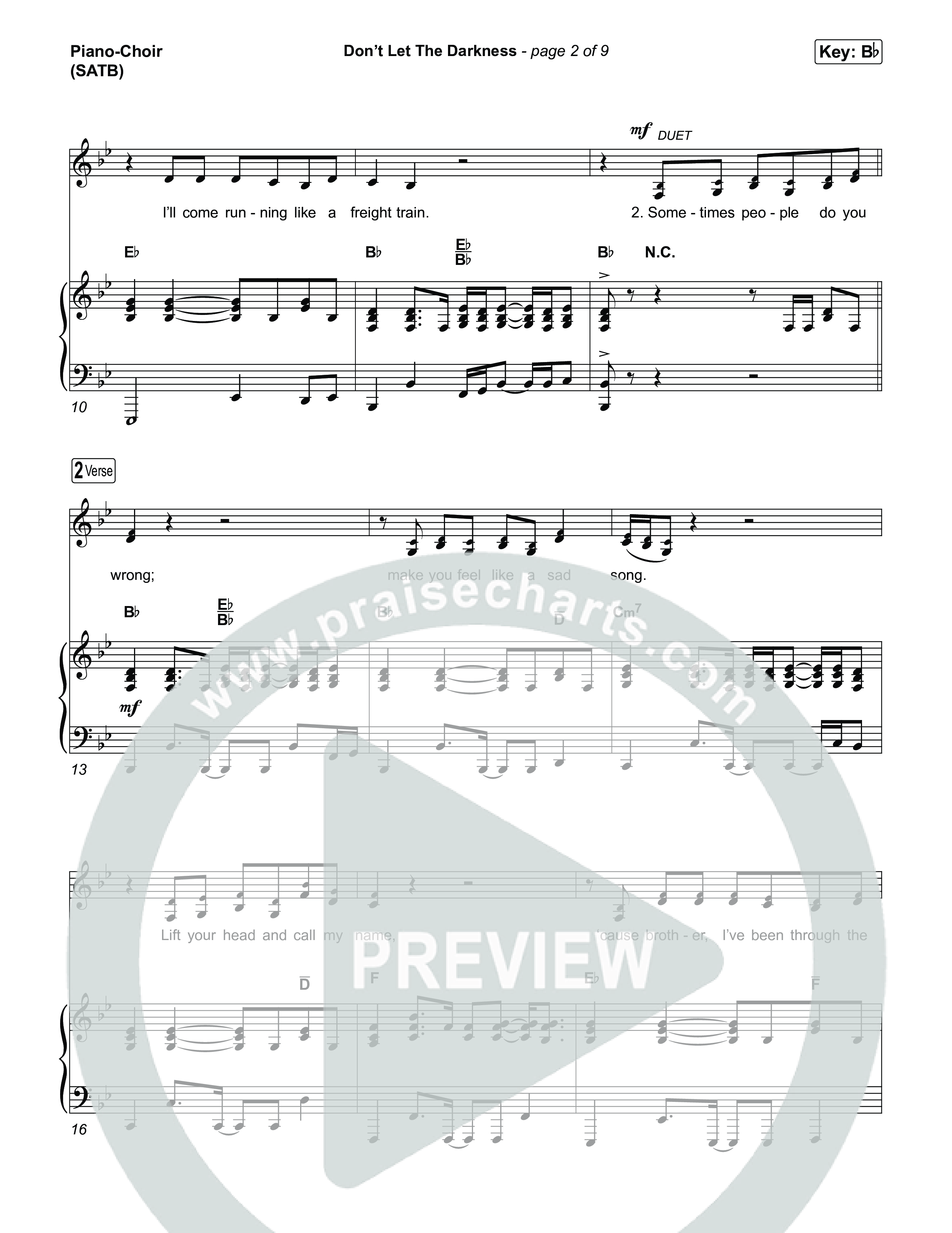 Don't Let The Darkness Piano/Vocal Pack (We The Kingdom)