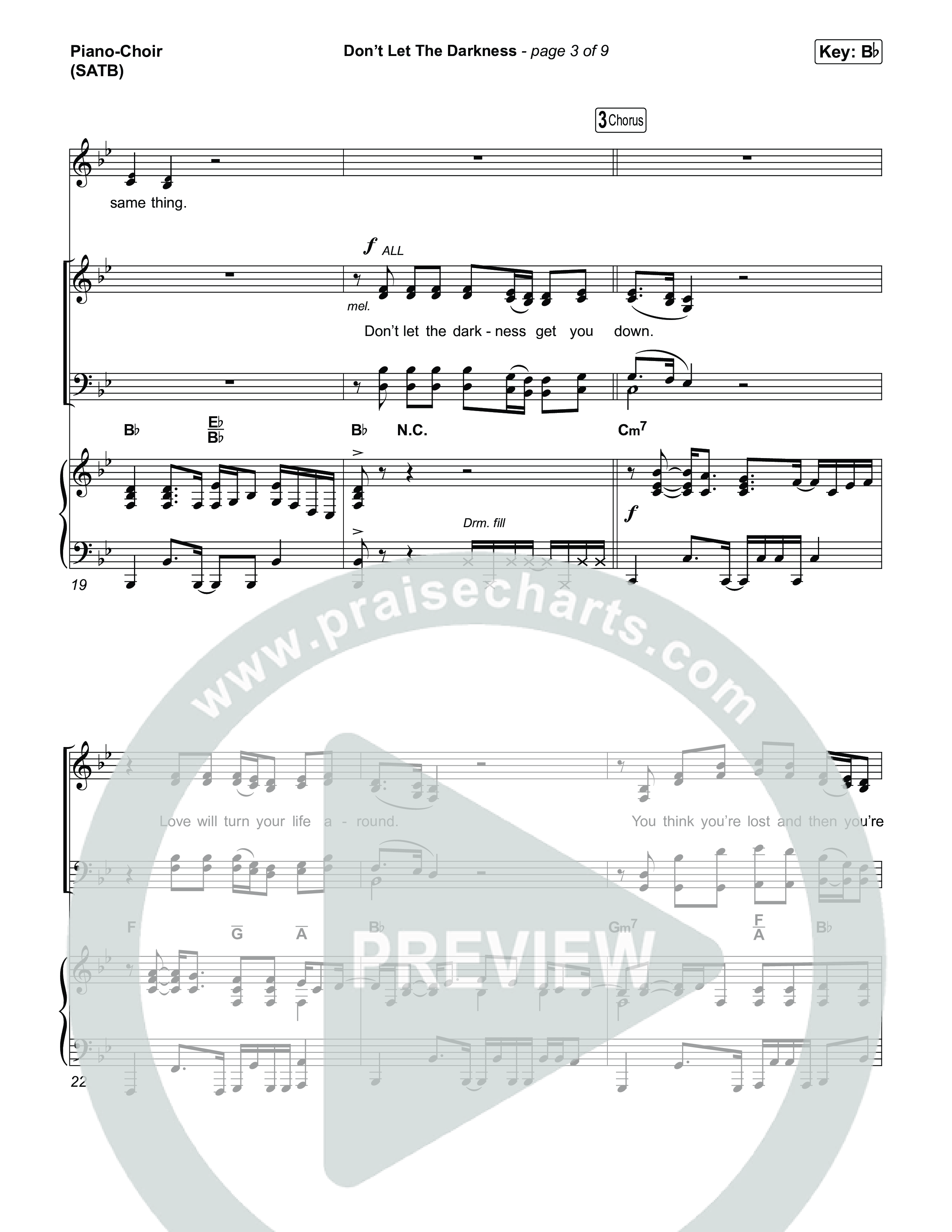 Don't Let The Darkness Piano/Vocal Pack (We The Kingdom)