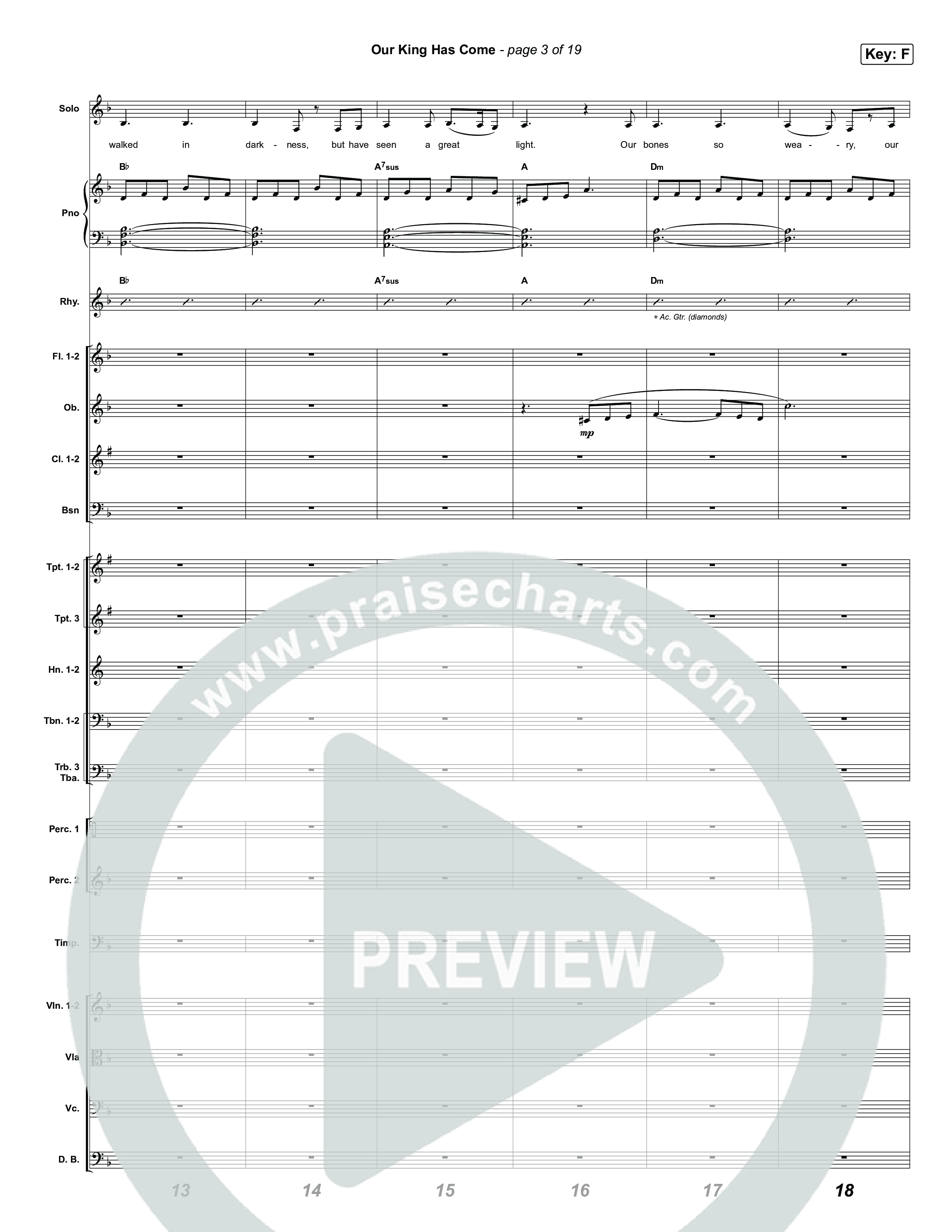 Our King Has Come Orchestration (Katy Nichole)