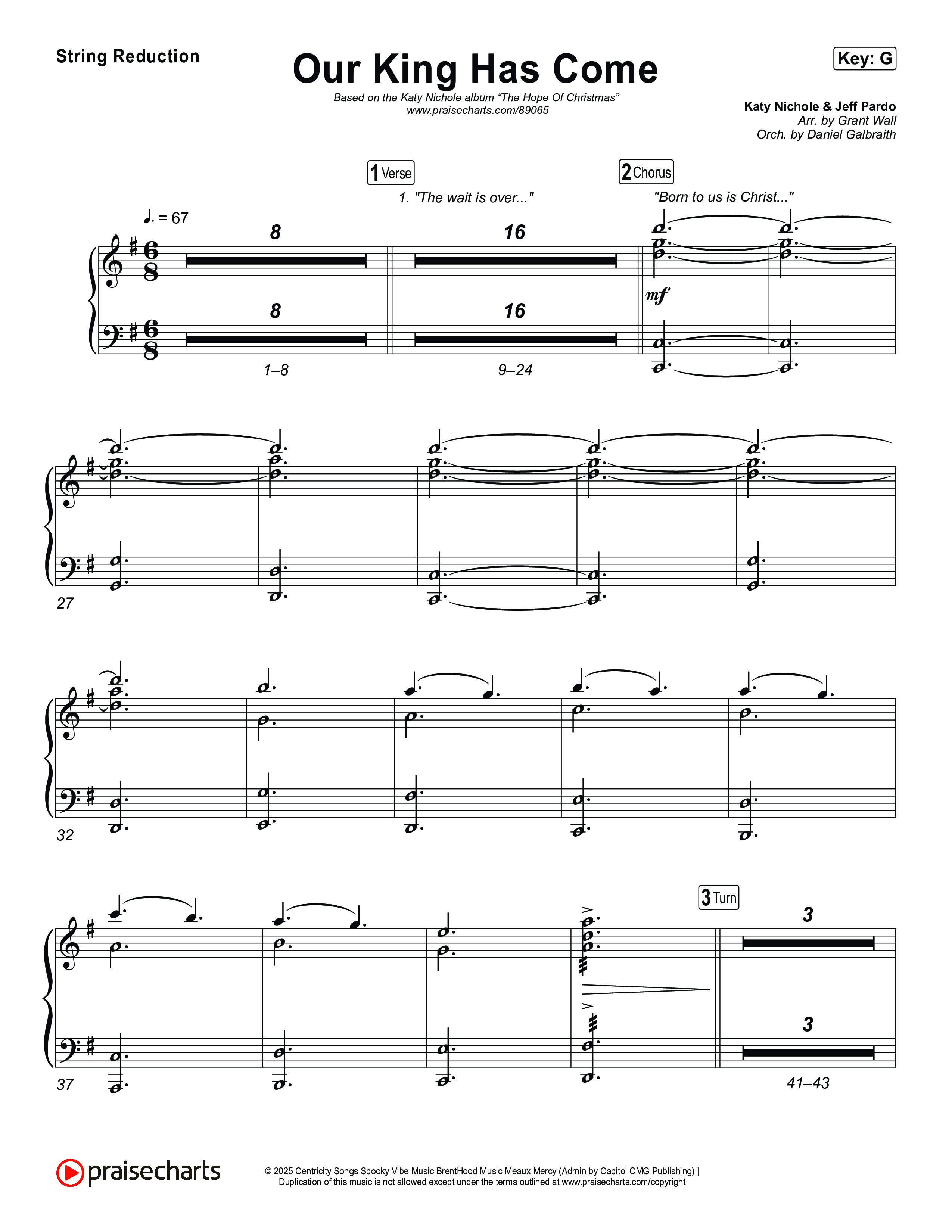 Our King Has Come String Reduction (Katy Nichole)