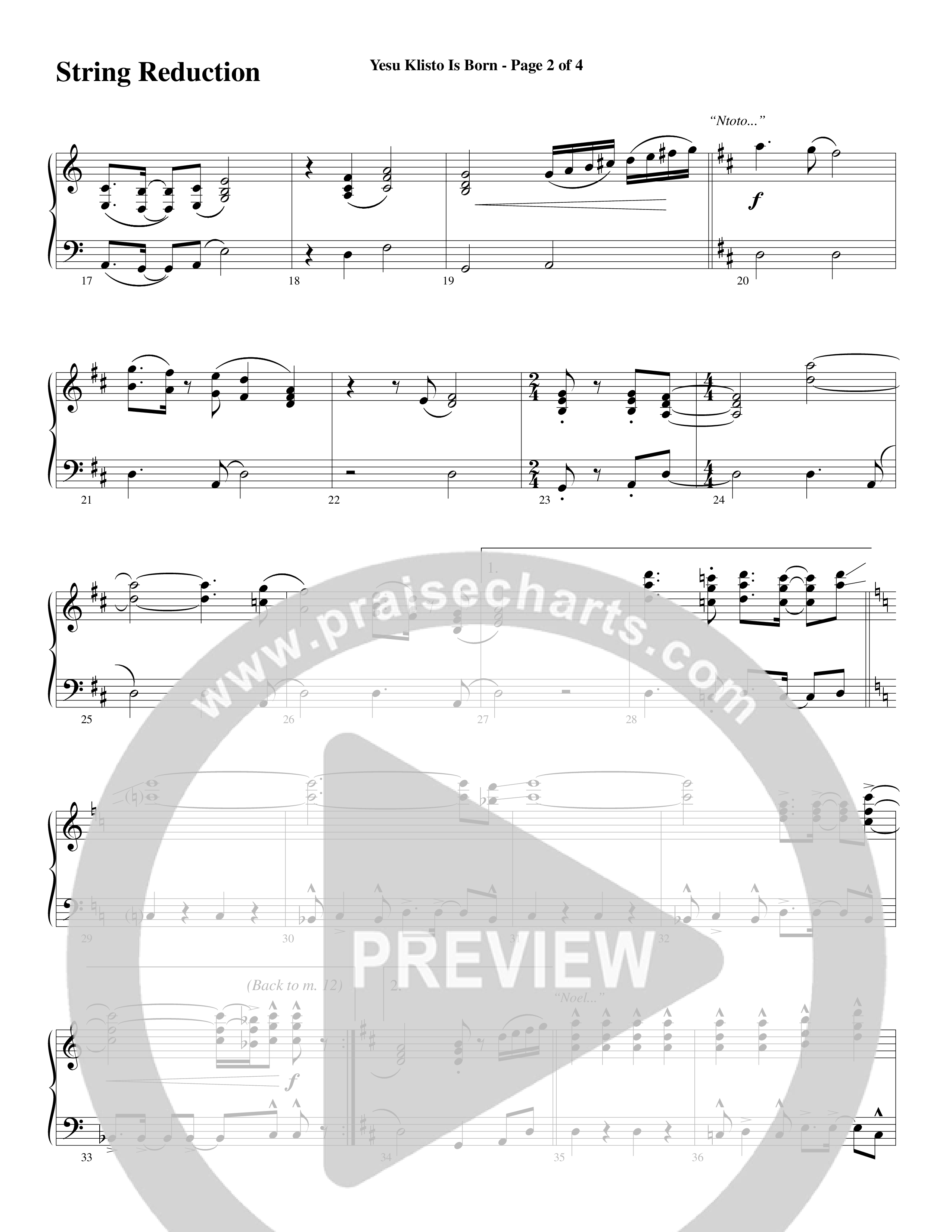 Yesu Klisto Is Born (Choral Anthem SATB) String Reduction (Word Music Choral / Arr. Gary Rhodes / Orch. Don Marsh)