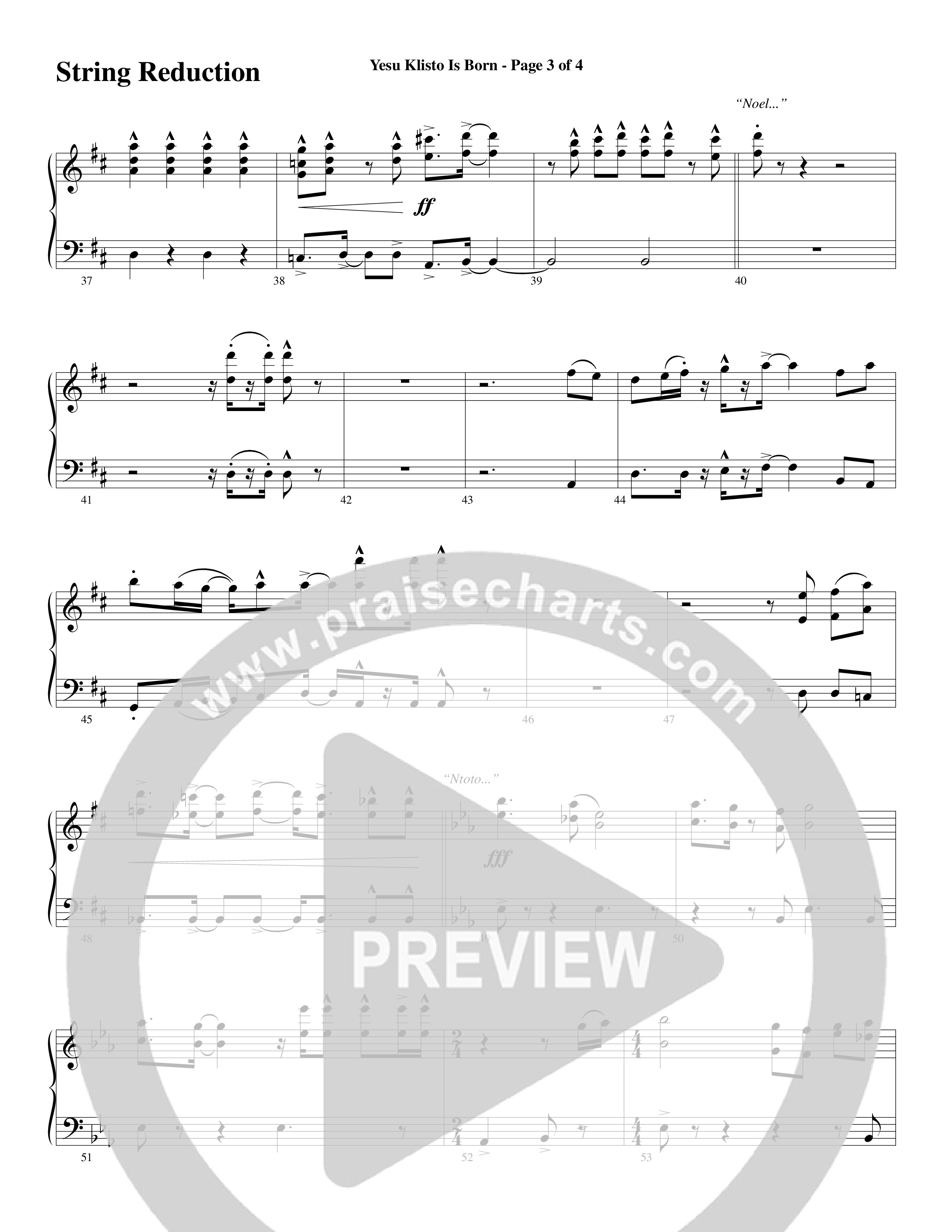 Yesu Klisto Is Born (Choral Anthem SATB) String Reduction (Word Music Choral / Arr. Gary Rhodes / Orch. Don Marsh)