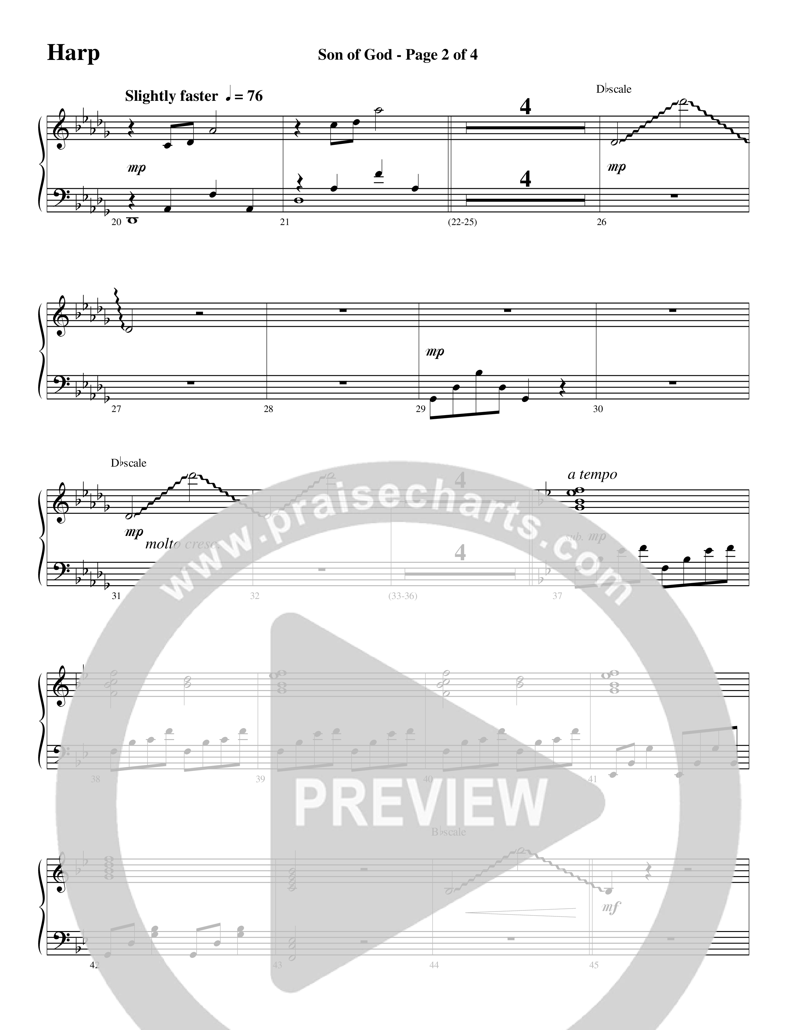 Son Of God (Choral Anthem SATB) Harp (Word Music Choral / Arr. David Clydesdale)
