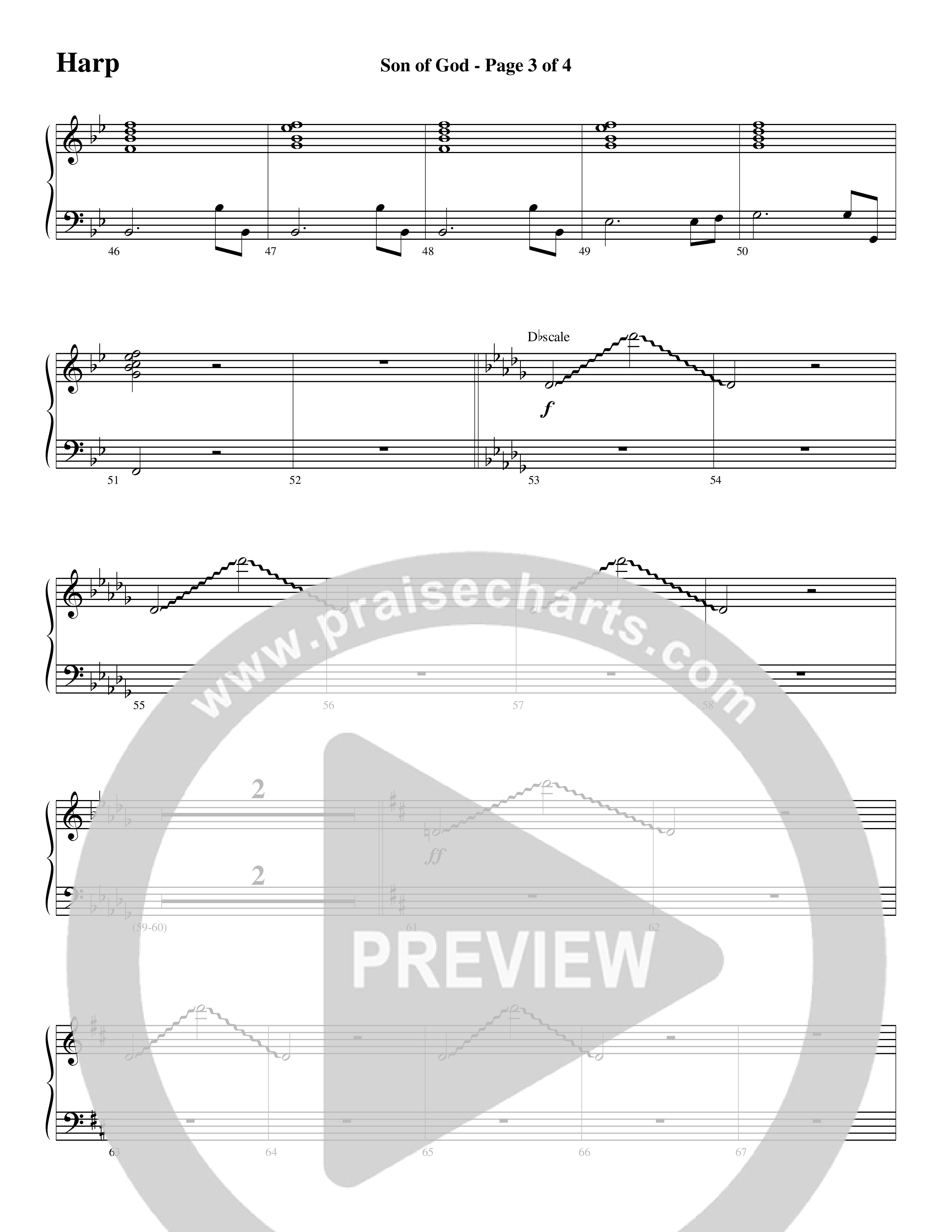 Son Of God (Choral Anthem SATB) Harp (Word Music Choral / Arr. David Clydesdale)