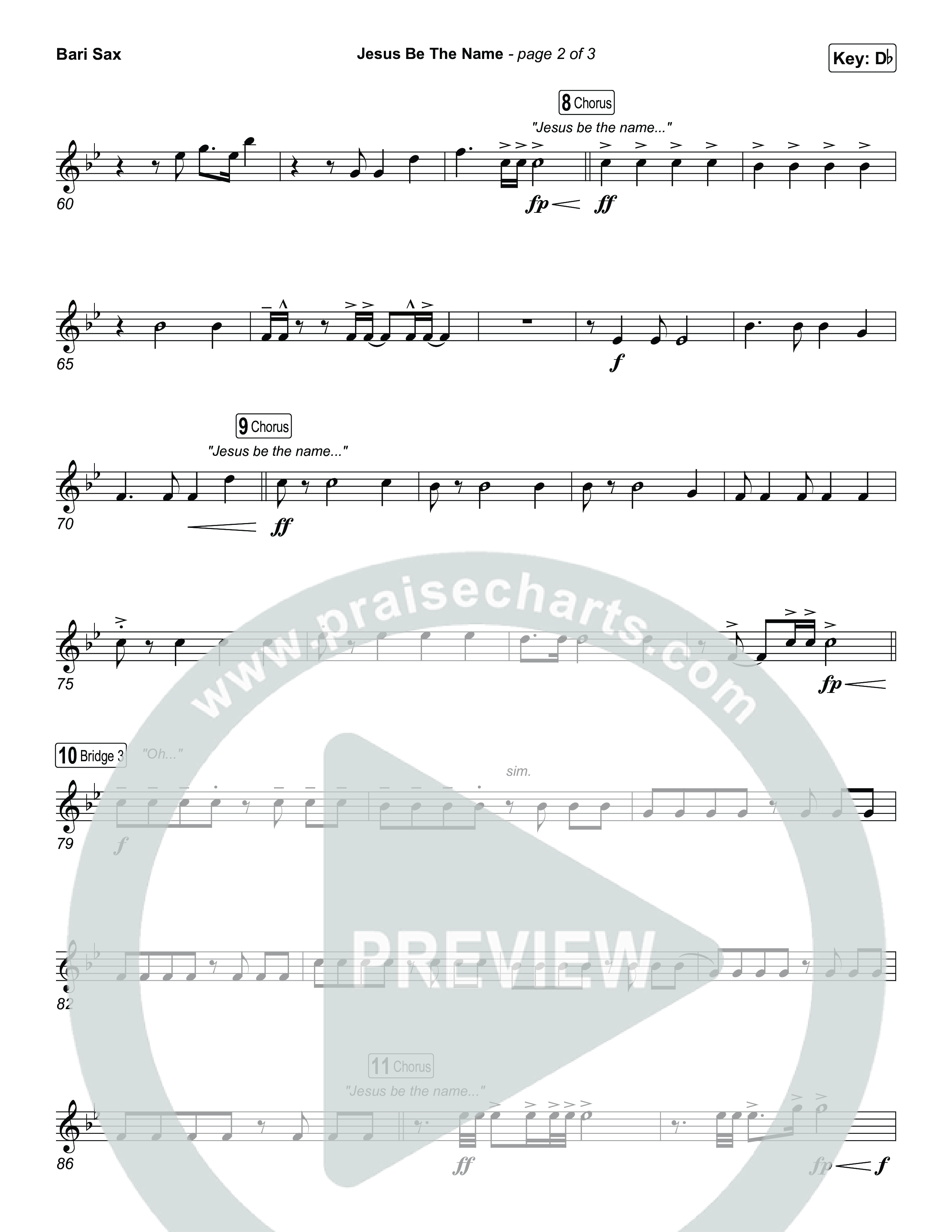 Jesus Be The Name Bari Sax (Elevation Worship)