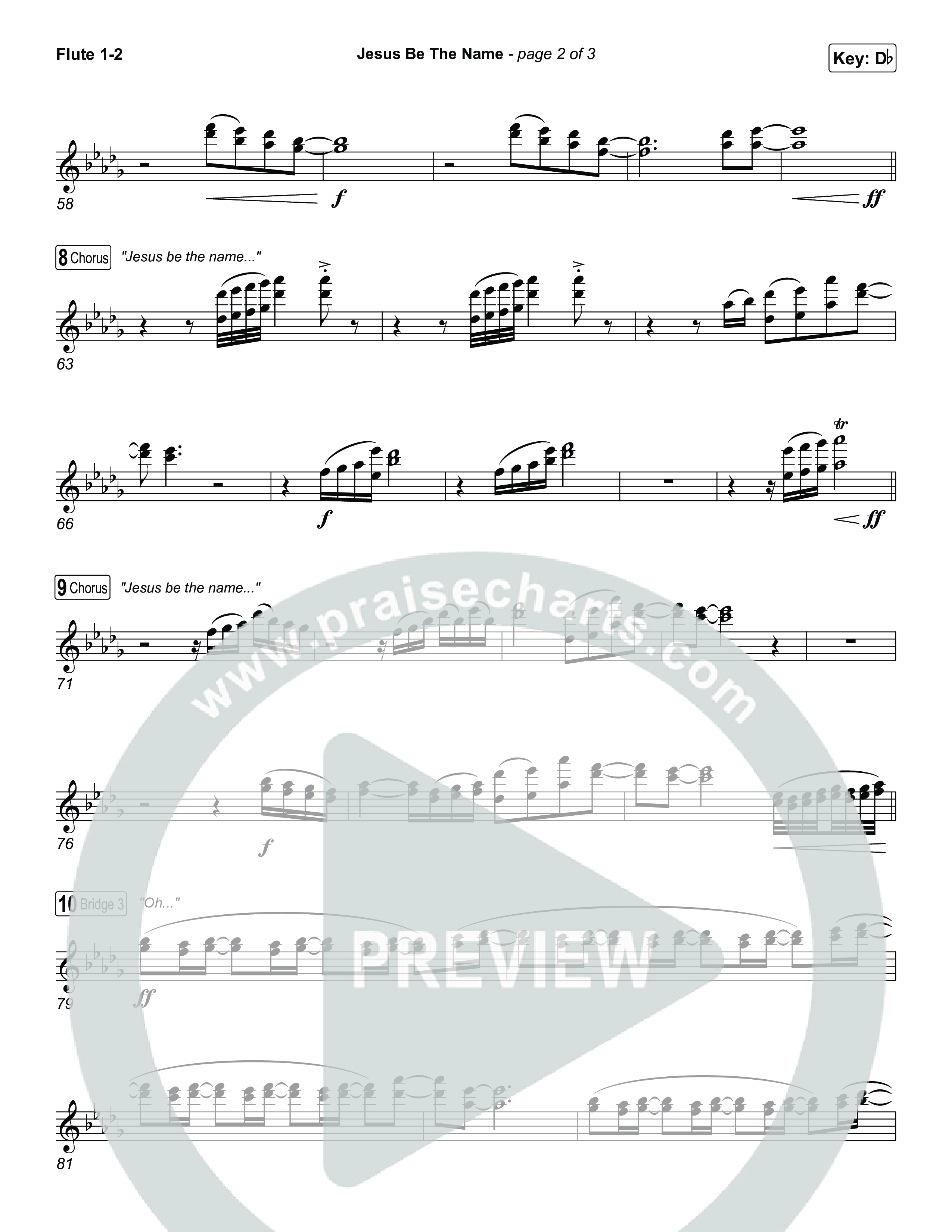 Jesus Be The Name Flute 1,2 (Elevation Worship)