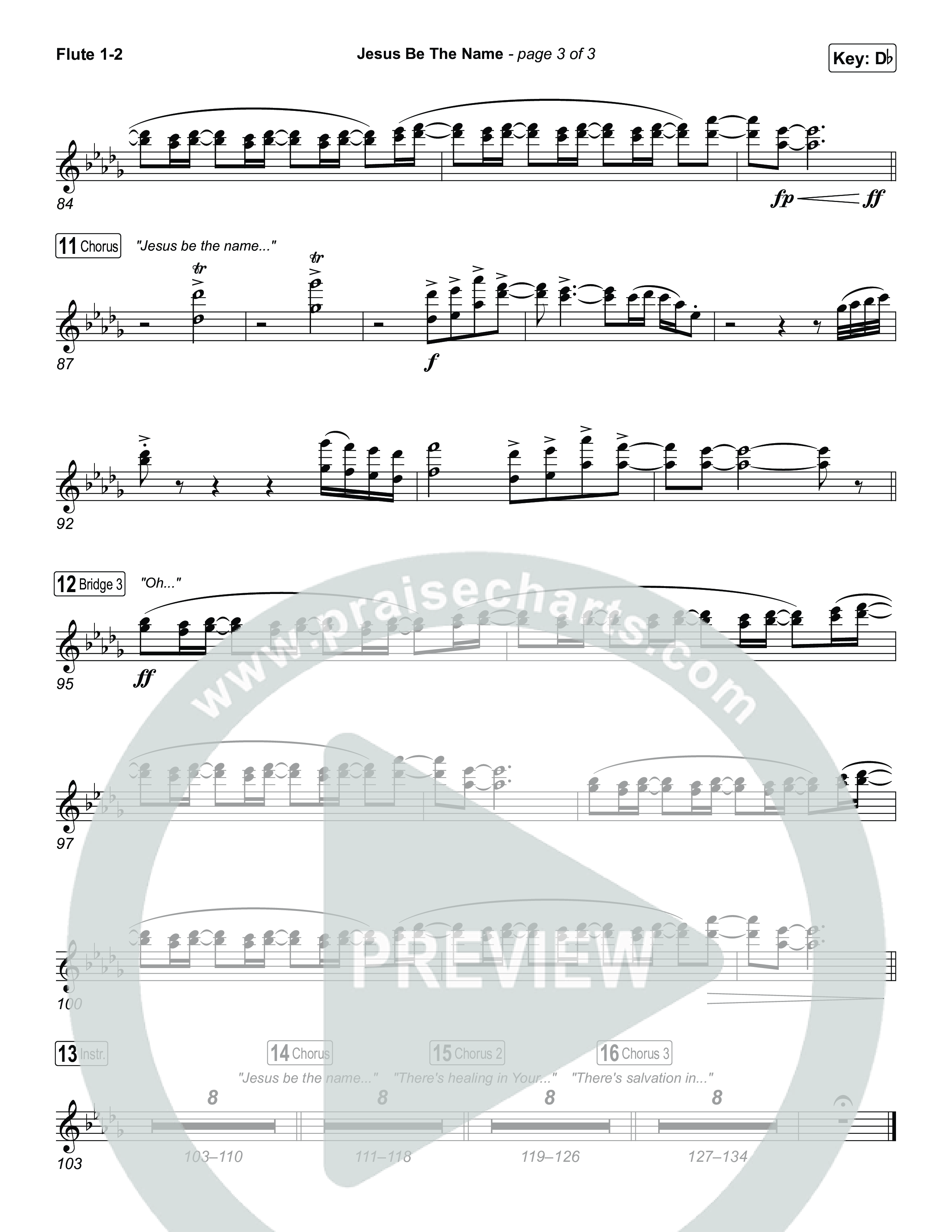 Jesus Be The Name Flute 1,2 (Elevation Worship)