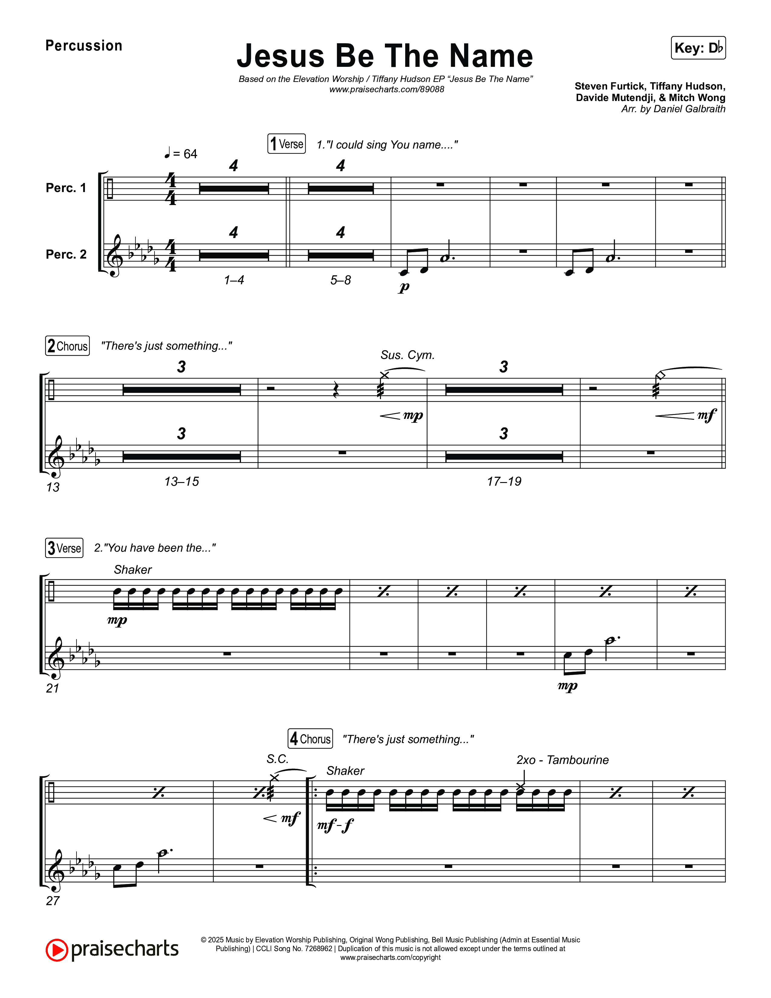 Jesus Be The Name Percussion (Elevation Worship)