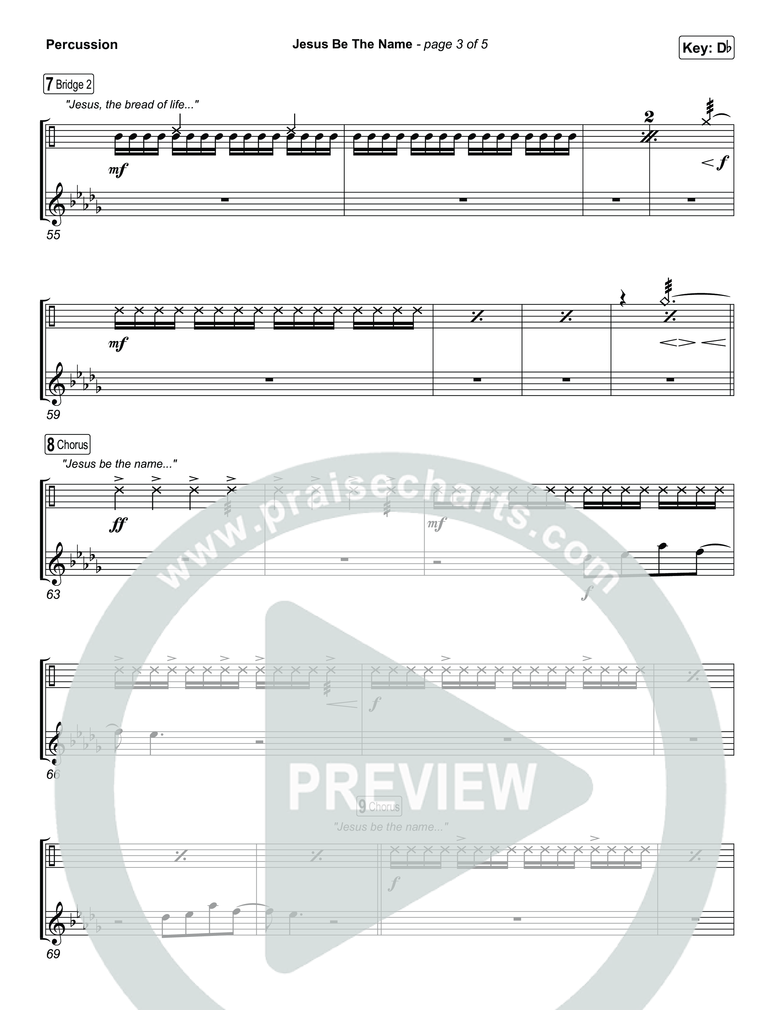 Jesus Be The Name Percussion (Elevation Worship)