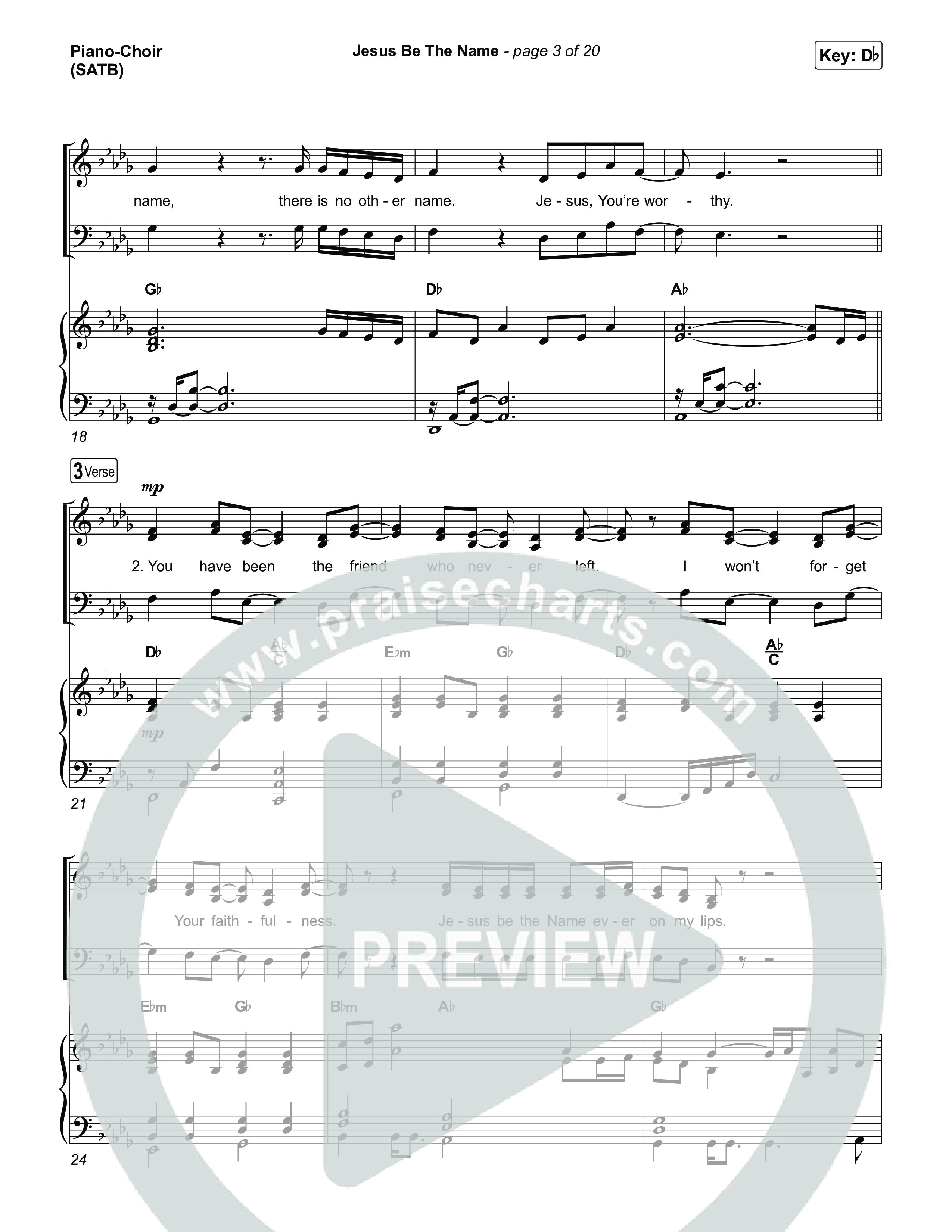 Jesus Be The Name Piano/Vocal Pack (Elevation Worship)