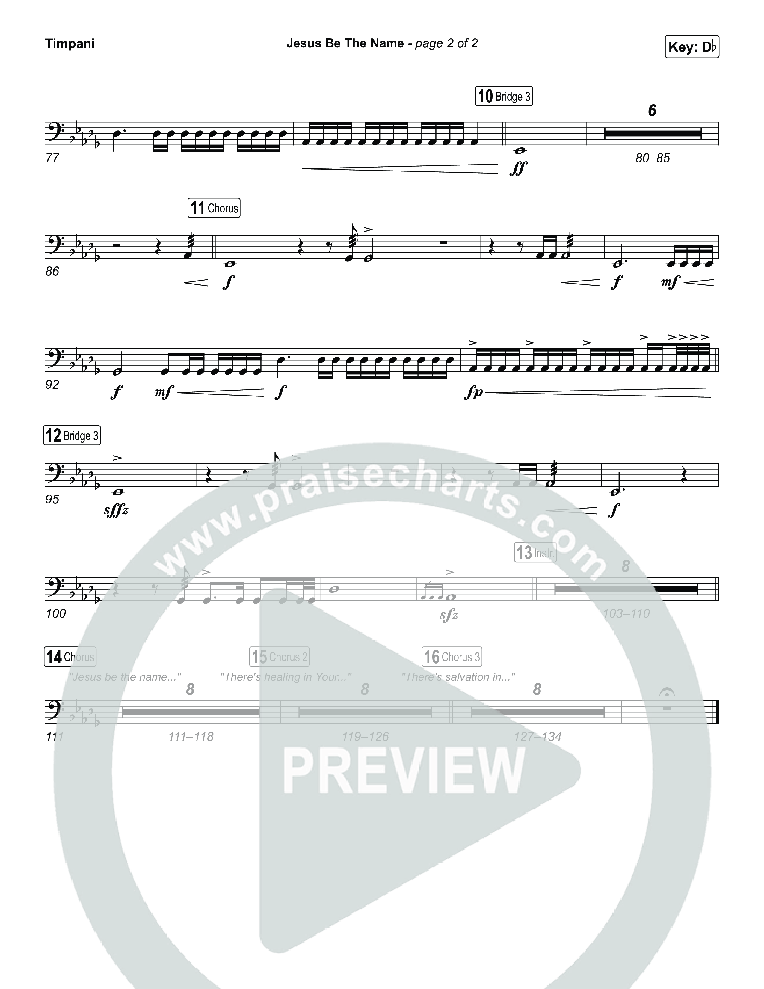 Jesus Be The Name Timpani (Elevation Worship)