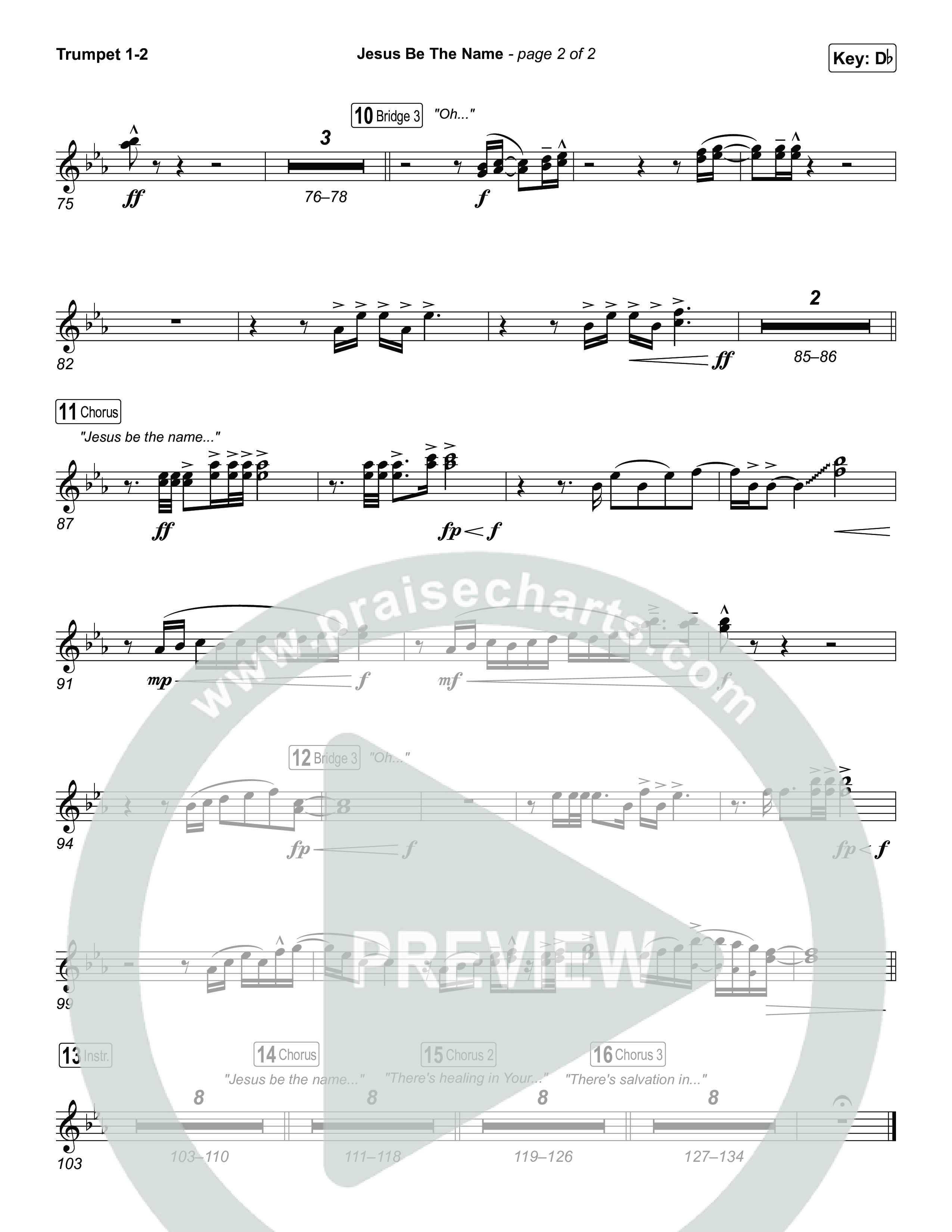 Jesus Be The Name Trumpet 1,2 (Elevation Worship)