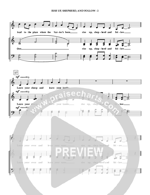 Rise Up Shepherd And Follow Choir Sheet (SATB) (Irving Bible Church Vox Humana Choir / John Wasson)