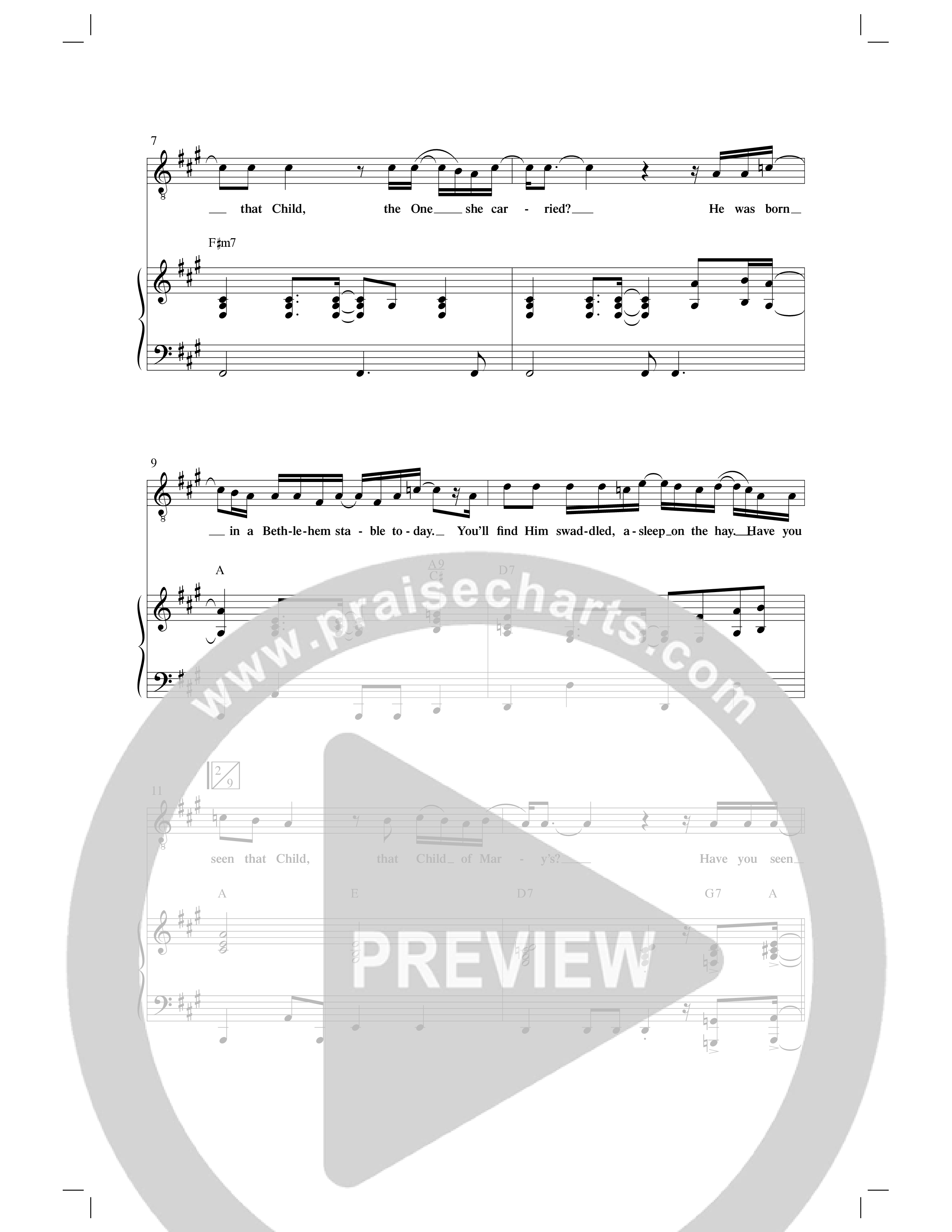 Have You Seen That Child (Choral Anthem SATB) Anthem (SATB/Piano) (Word Music Choral / Arr. Cliff Duren)