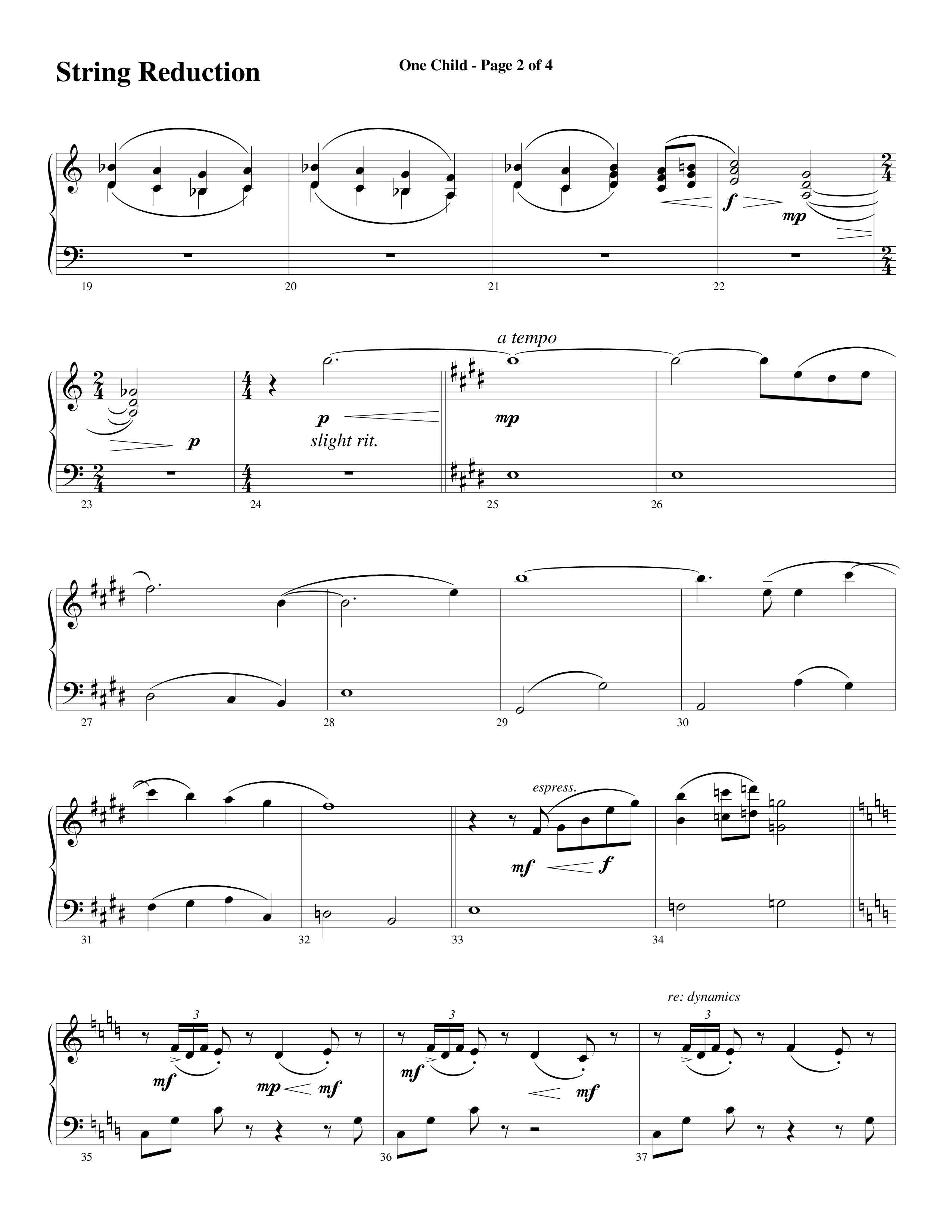 One Child (Choral Anthem SATB) String Reduction (Word Music Choral / Arr. Mark McClure / Orch. Carl Marsh)