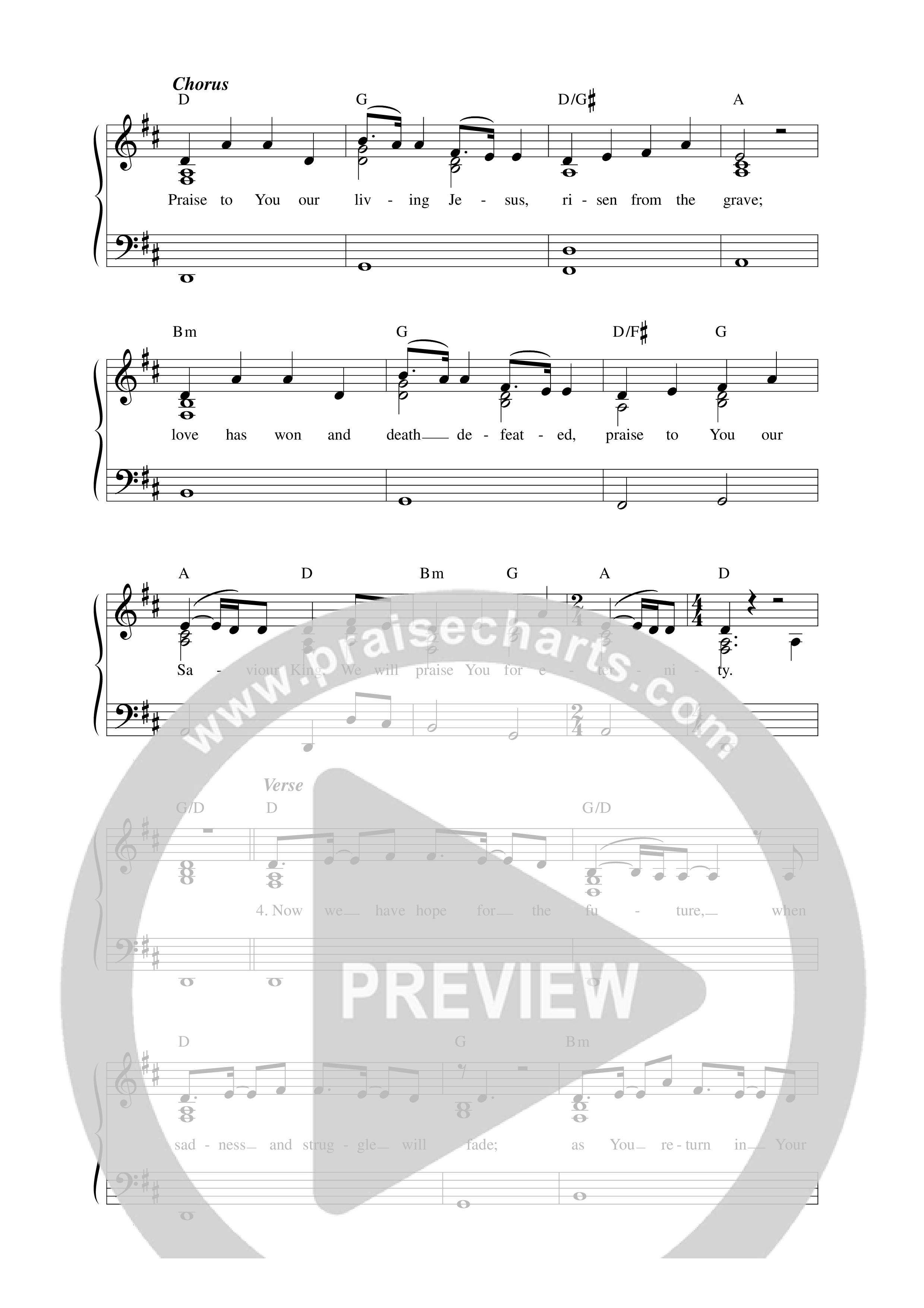 Praise You For Eternity Lead Sheet Melody (Dreaming The Impossible)