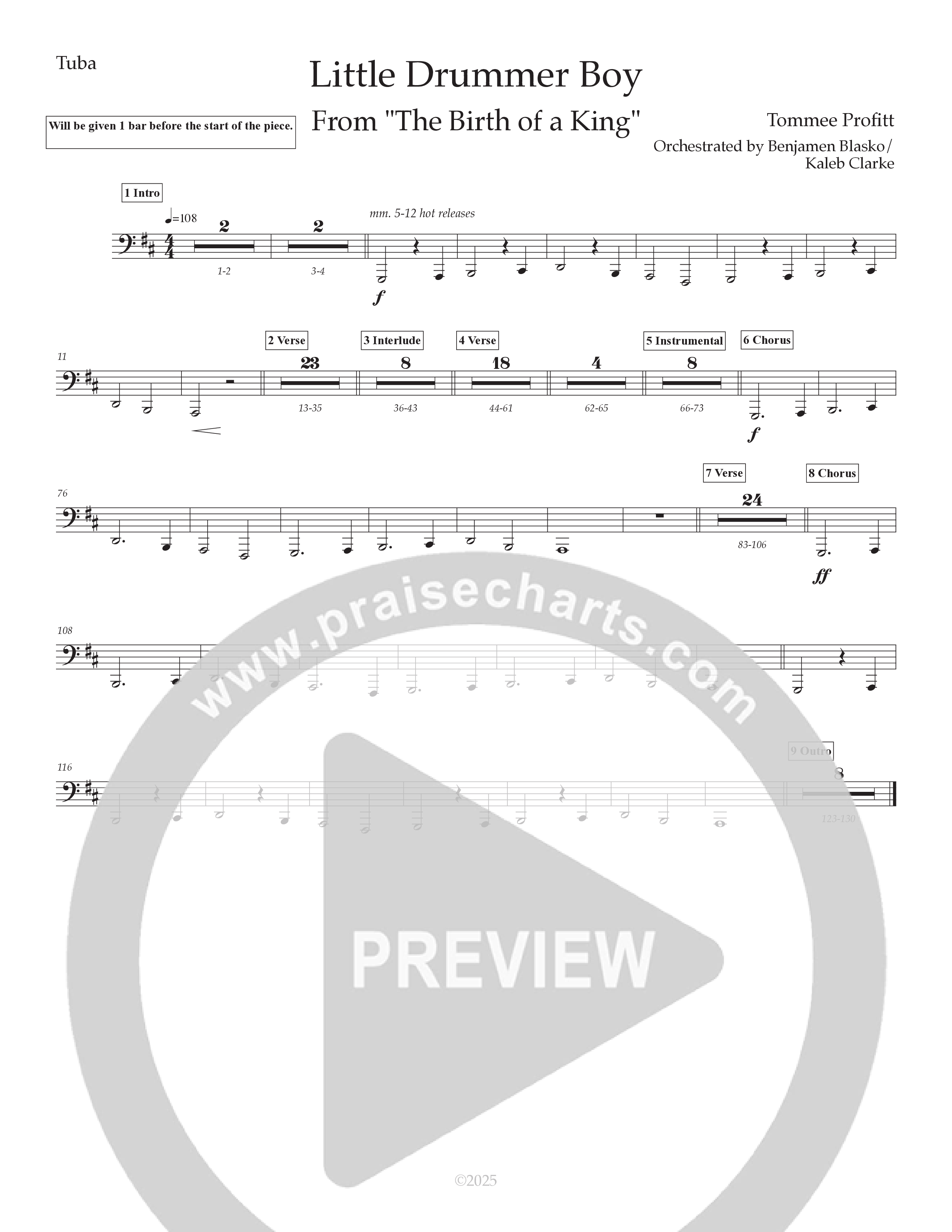 Little Drummer Boy (What Can I Give) (Live) Tuba (Tommee Profitt / Stephen Stanley)