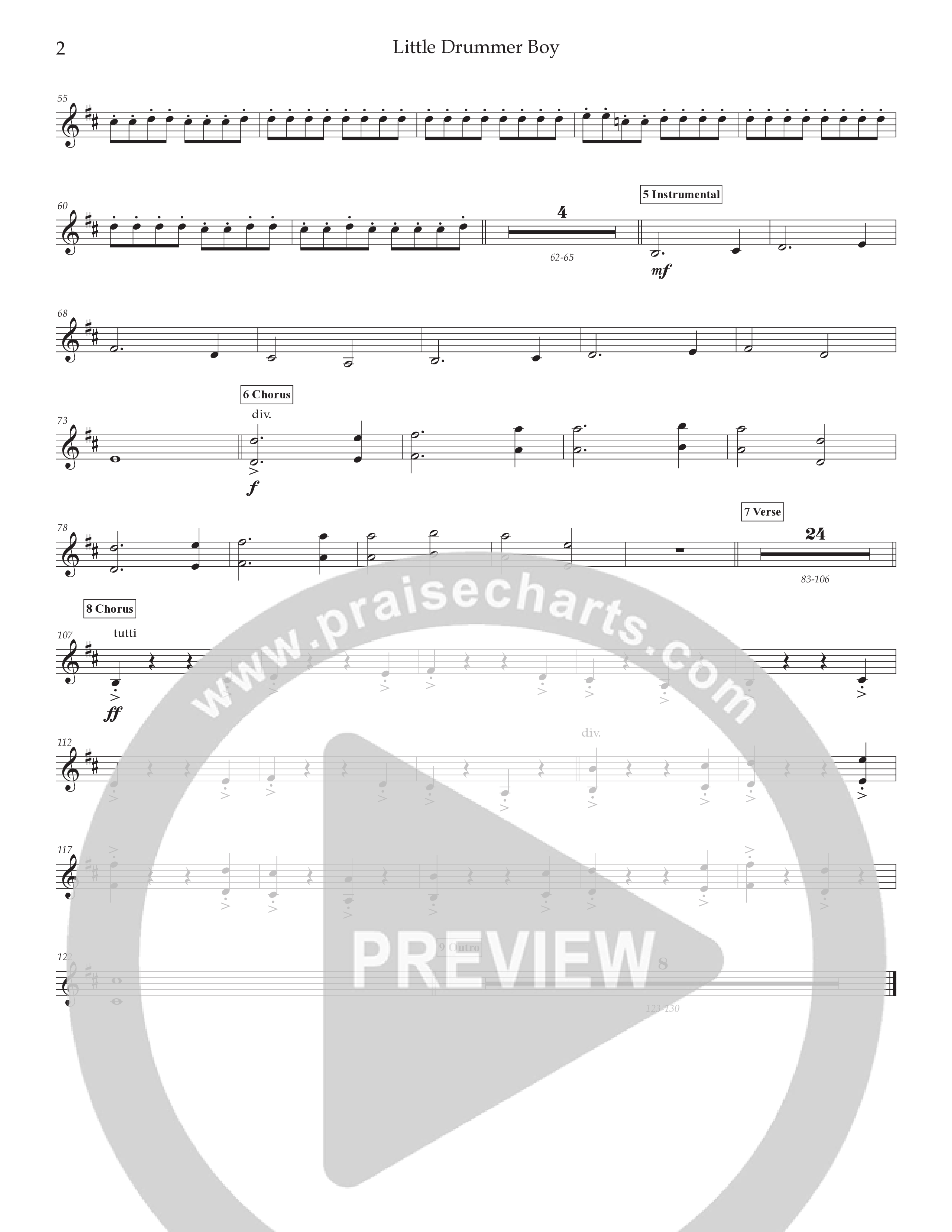 Little Drummer Boy (What Can I Give) (Live) Violin 2 (Tommee Profitt / Stephen Stanley)