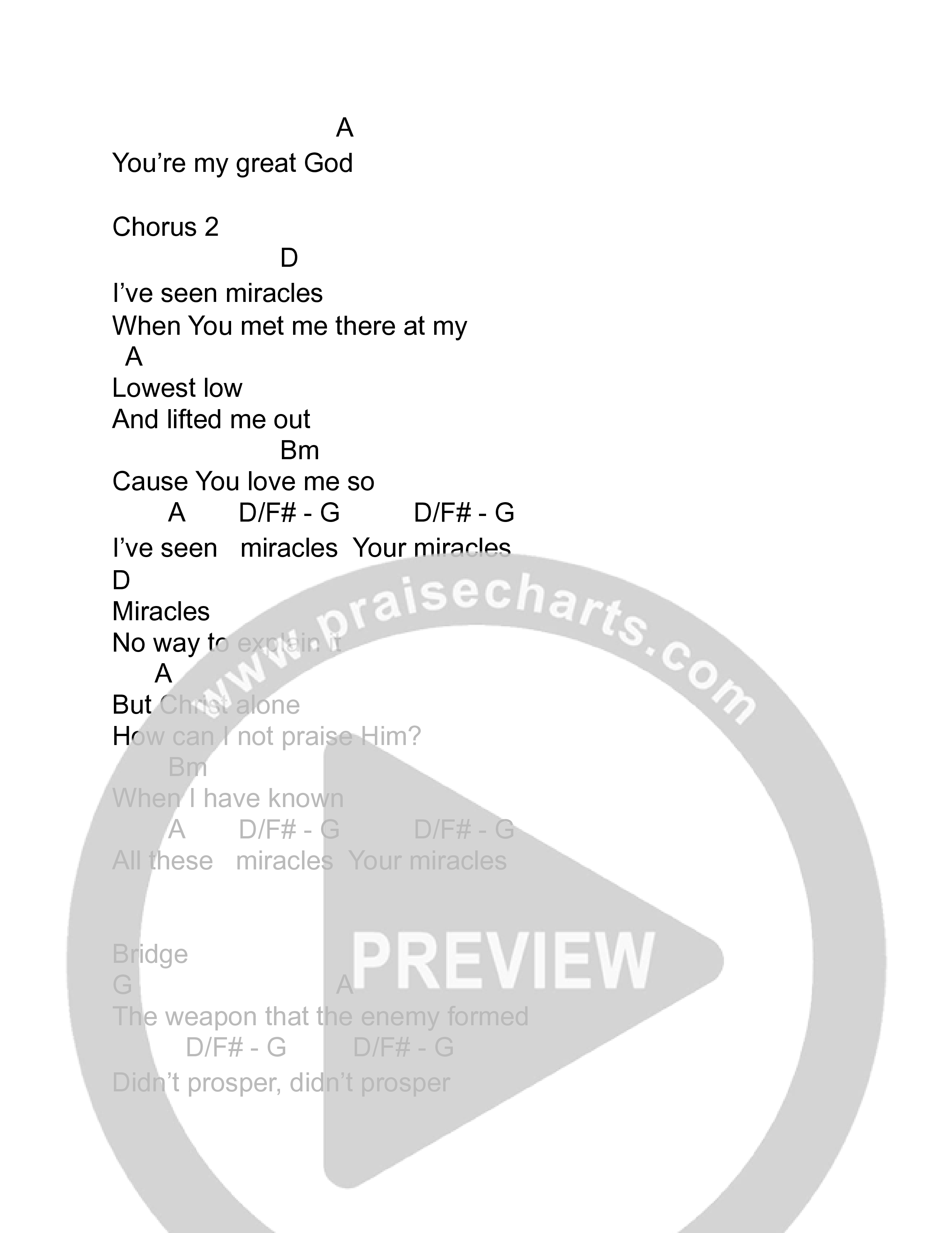 Miracles Chord Chart (Phil King)