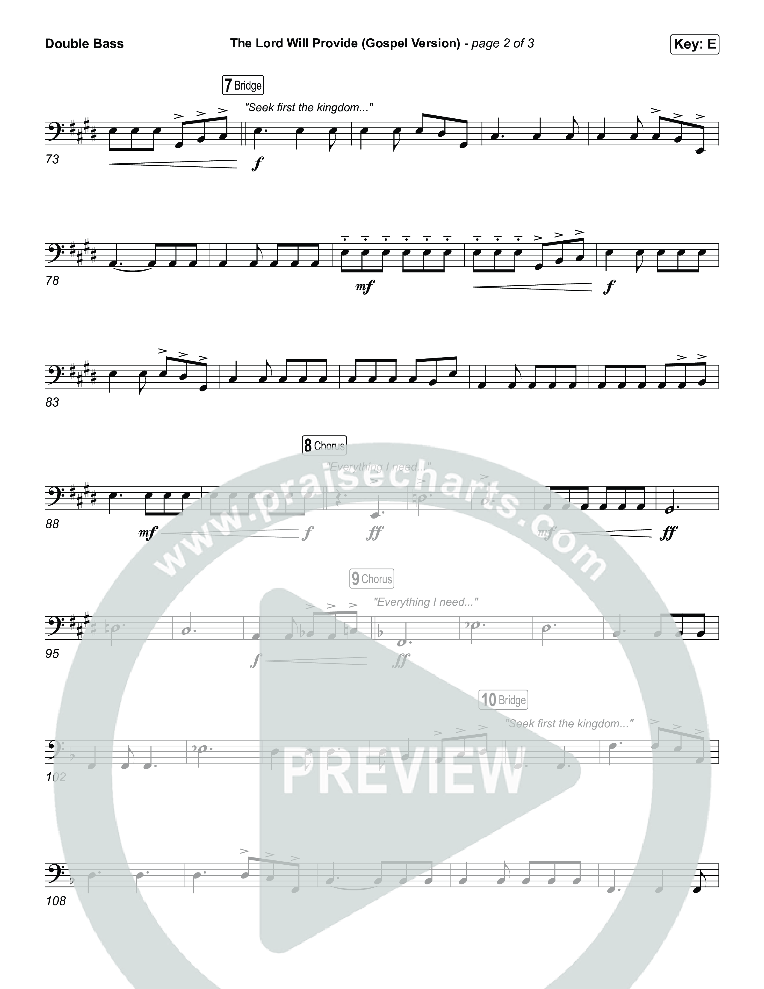 The Lord Will Provide (Gospel Version) (Live) String Bass (Passion / Chidima)