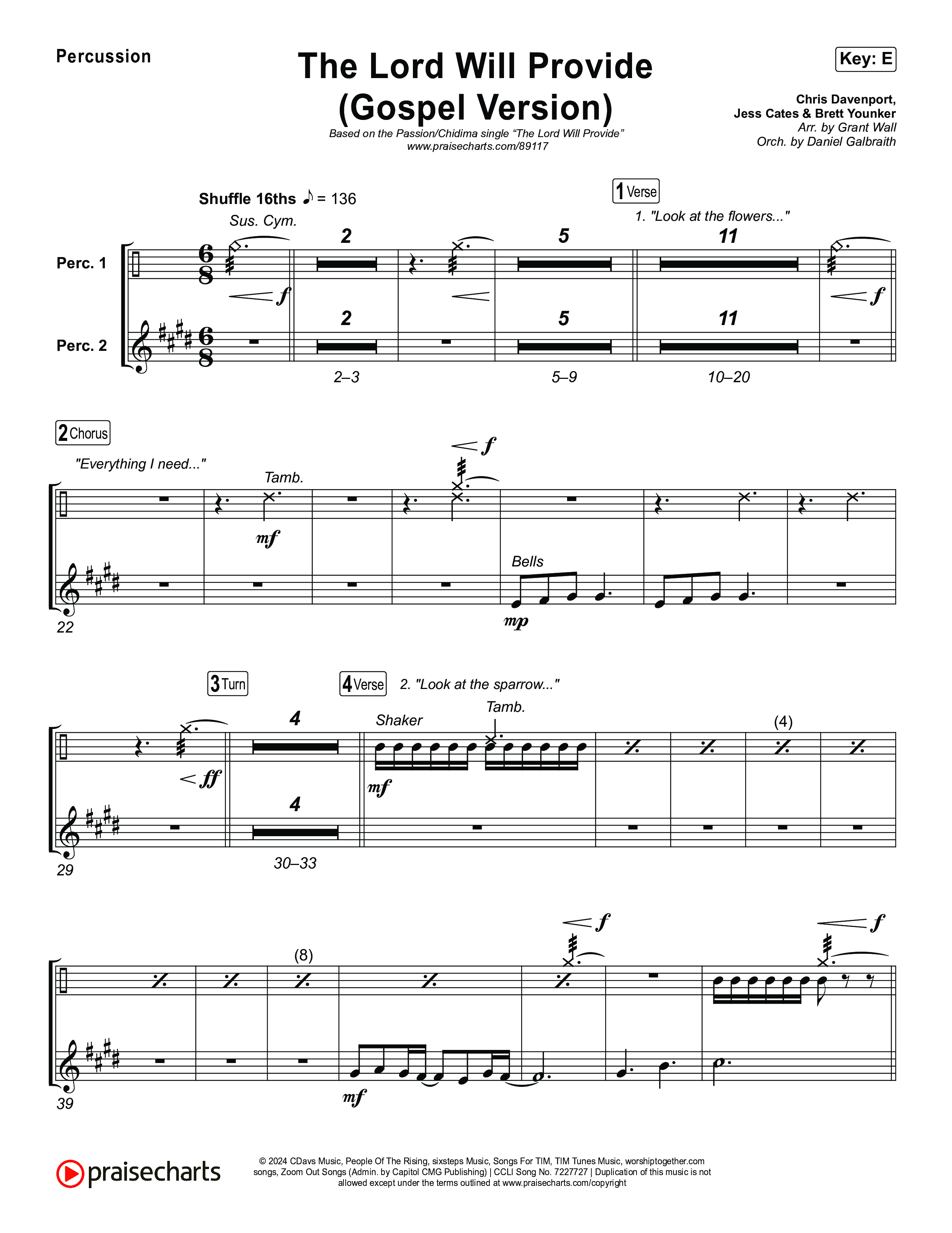 The Lord Will Provide (Gospel Version) (Live) Percussion (Passion / Chidima)