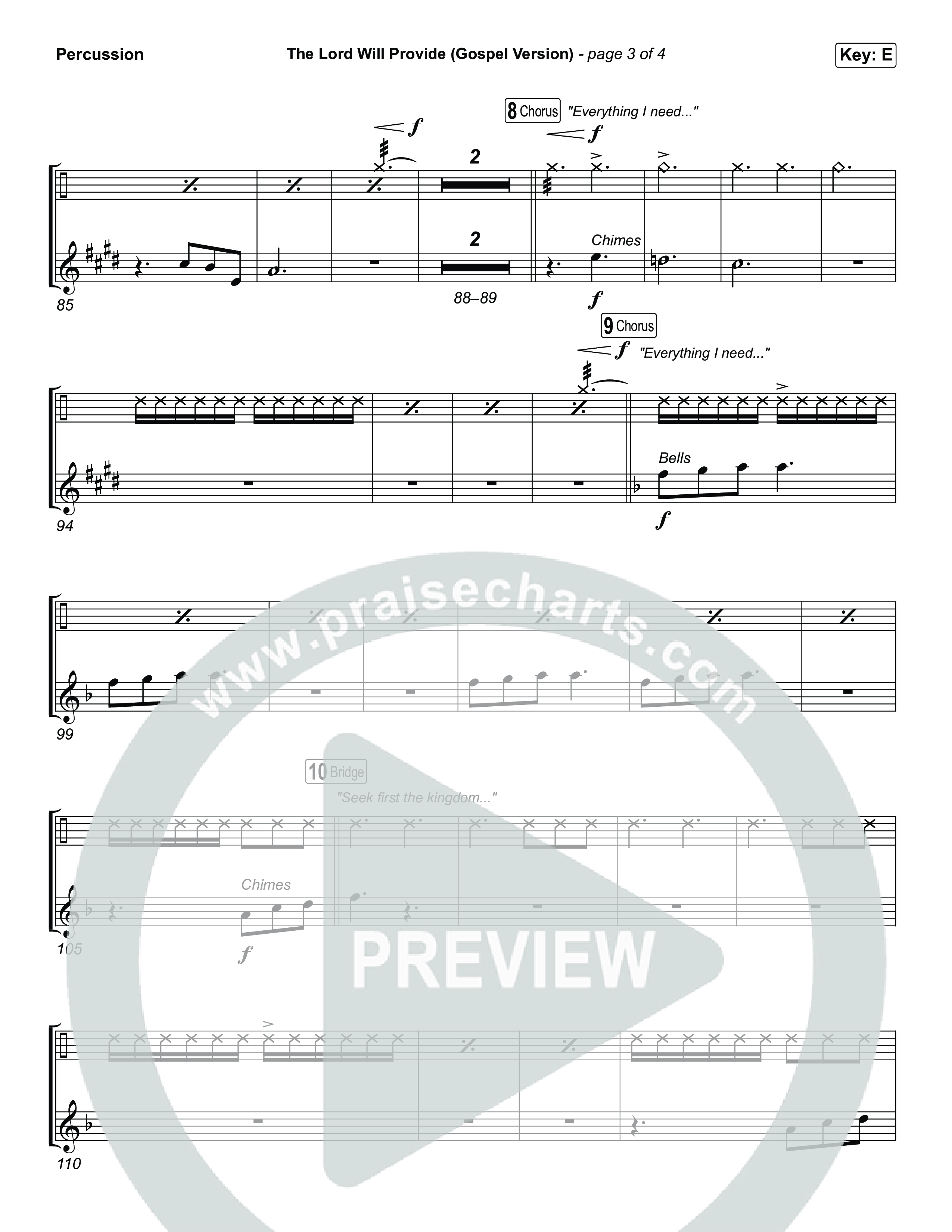 The Lord Will Provide (Gospel Version) (Live) Percussion (Passion / Chidima)